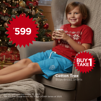 Cotton Tree Boys Broad Shorts