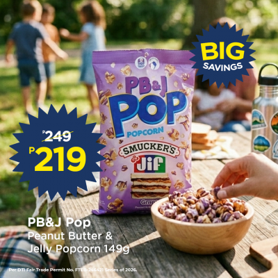 Pb&J Pop Peanut Butter & Jelly Popcorn 149G
