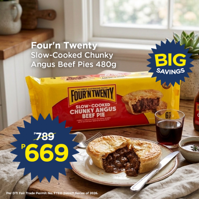 Four'n Twenty Slow-Cooked Chunky  Angus Beef Pies 480G