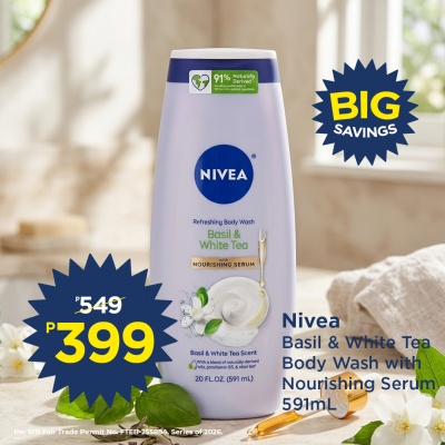 Nivea Basil & White Tea Body Wash With Nourishing Serum 591Ml