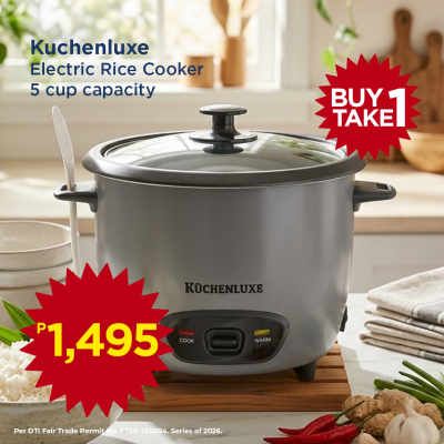Kuchenluxe Electric Rice Cooker 5 Cup Capacity