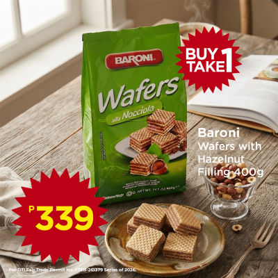 Baroni Wafers With Hazelnut Filling 400G