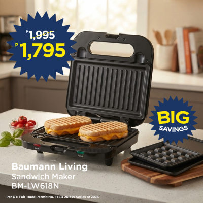 Baumann Living Sandwich Maker Bm-Lw618N