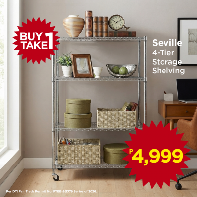 Seville 4-Tier Storage Shelving