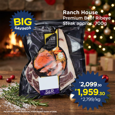 Ranch House Premium Beef Ribeye Steak Approx. 700G