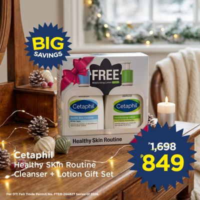 Cetaphil Healthy Skin Routine Cleanser + Lotion Gift Set