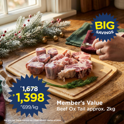 Member's Value Beef Ox Tail Approx. 2Kg