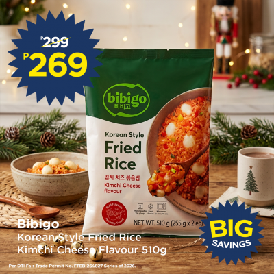 Bibigo Korean Style Fried Rice Kimchi Cheese Flavour 510G