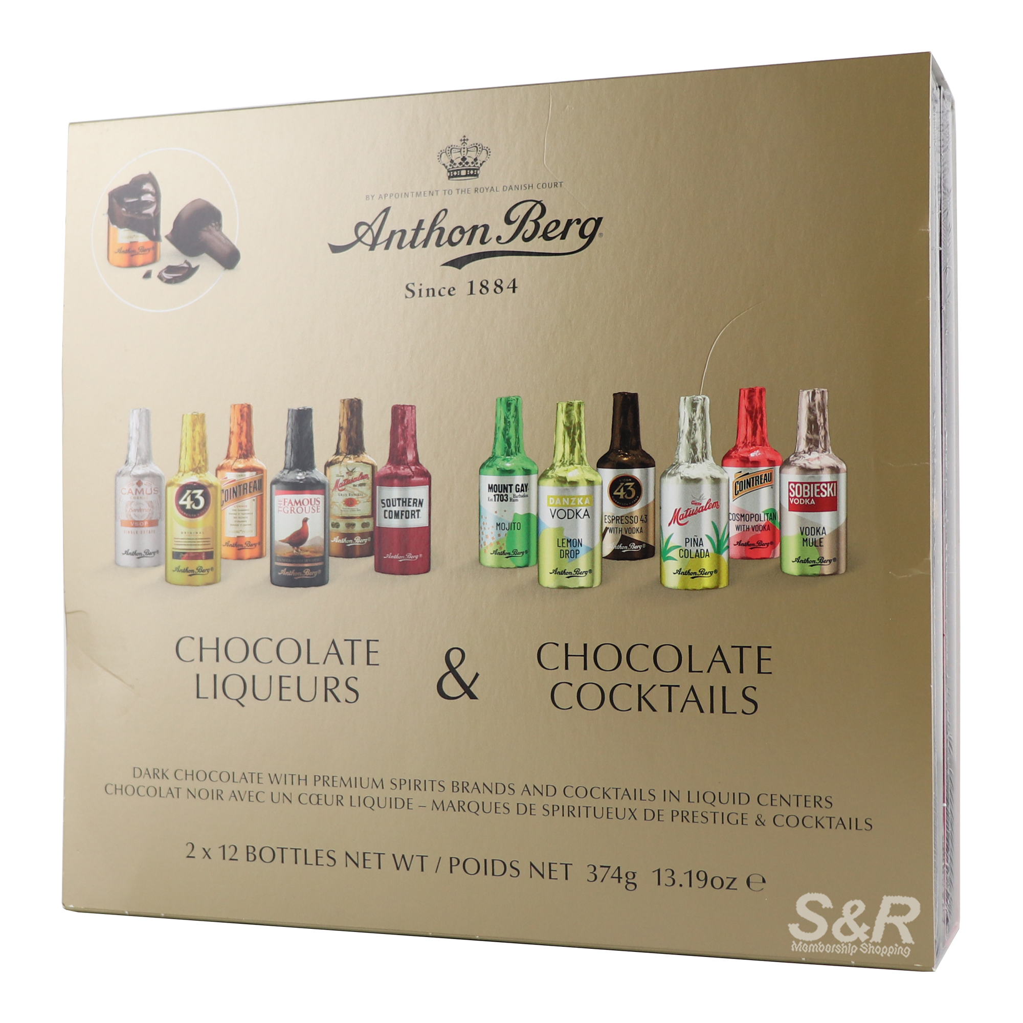 Anthon Berg Chocolate Liqueurs and Cocktails 374g