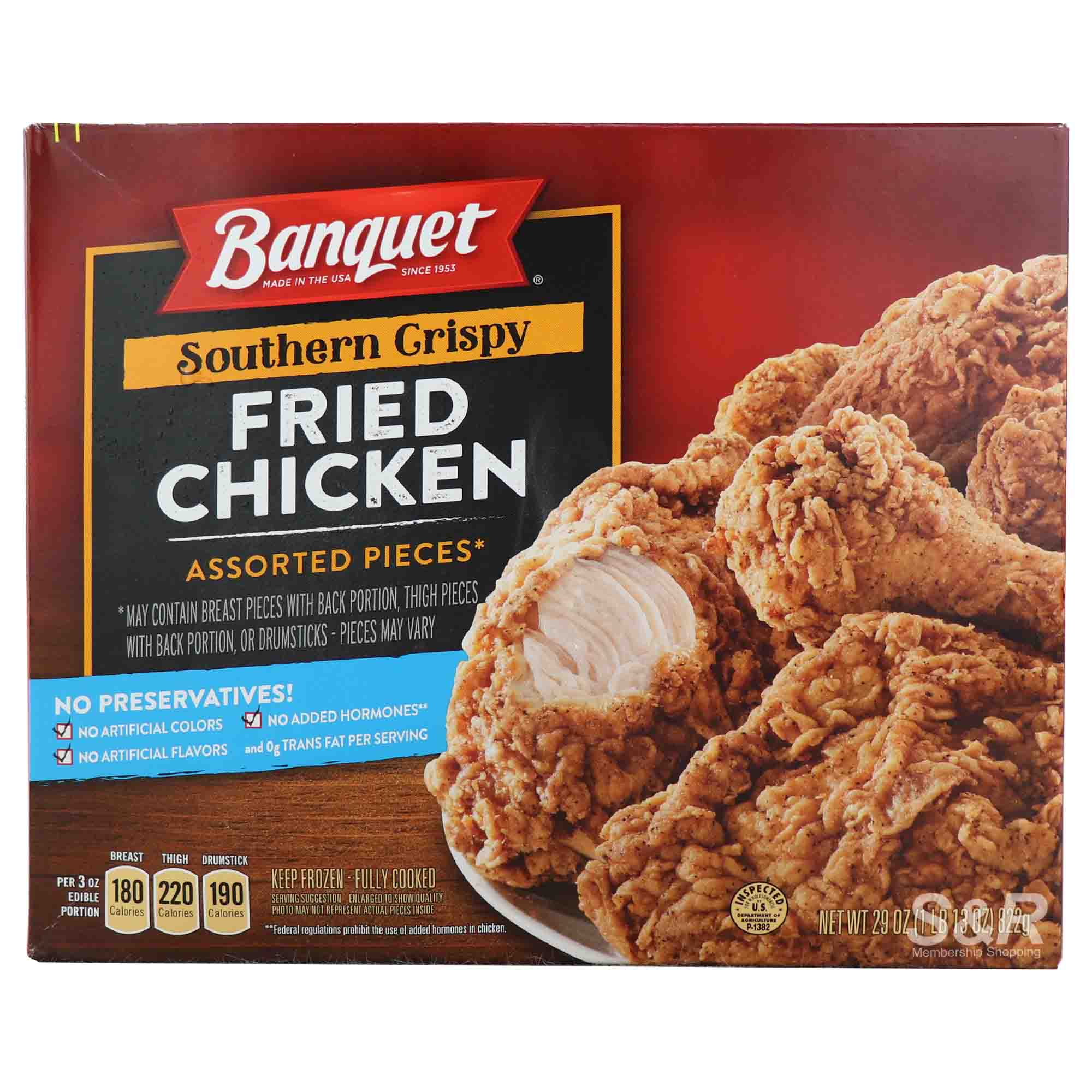 Banquet Southern Crispy Fried Chicken 822g