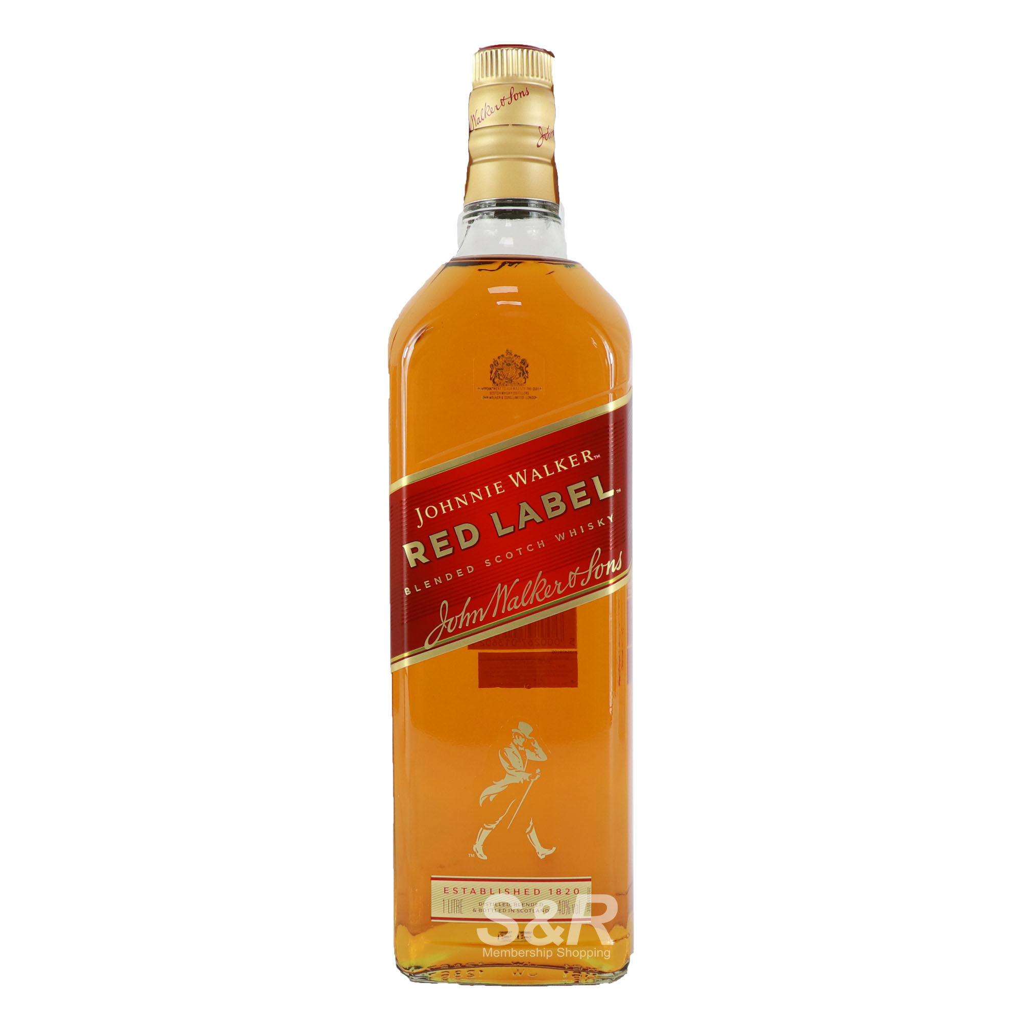 1L Label Blended Walker Red Johnnie Scotch Whisky