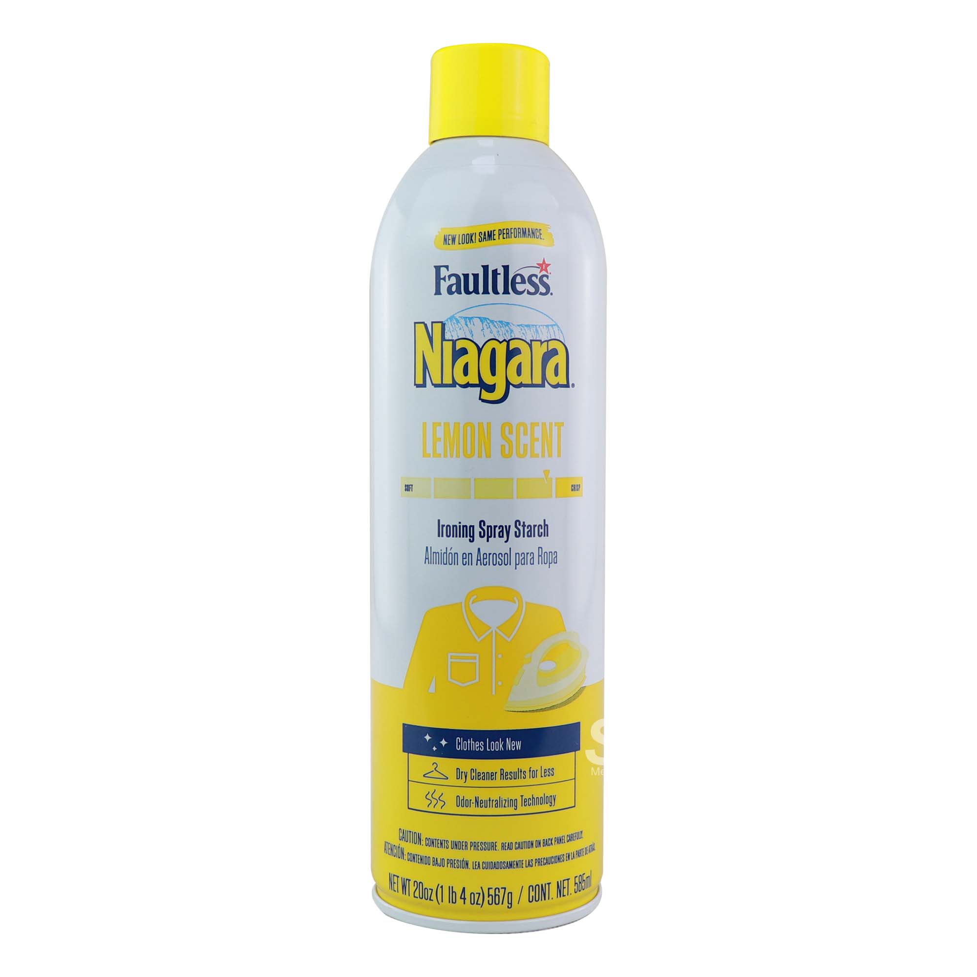 Faultless Niagara Lemon Scent Ironing Spray Starch 585mL