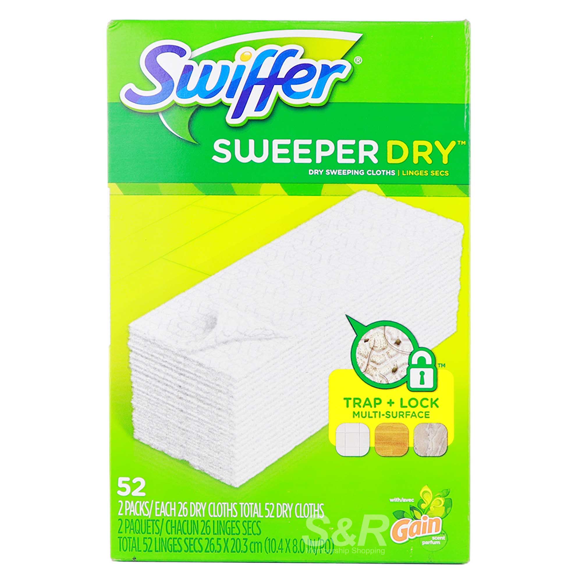 Swiffer Dry Sweeping Cloths Unscented 52pcs