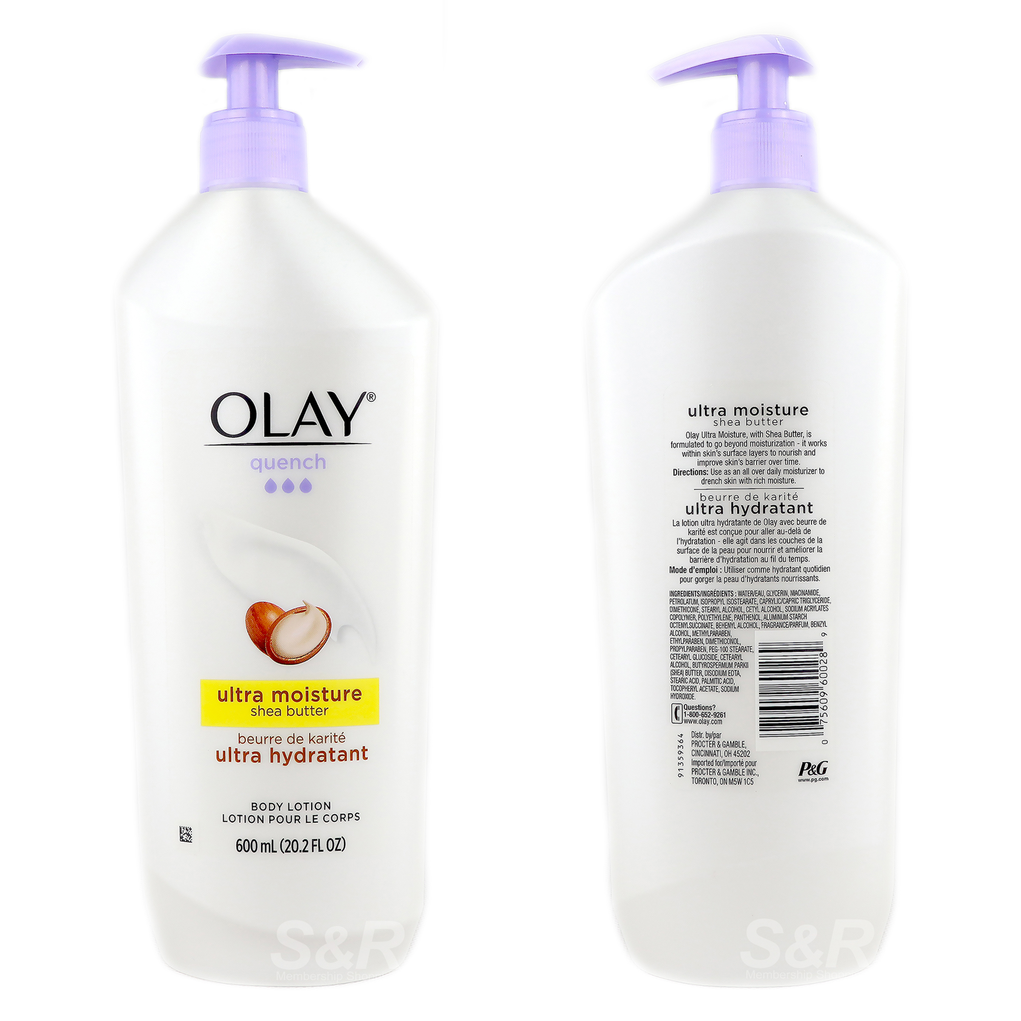 Olay Quench Body Lotion Shea Butter 600mL