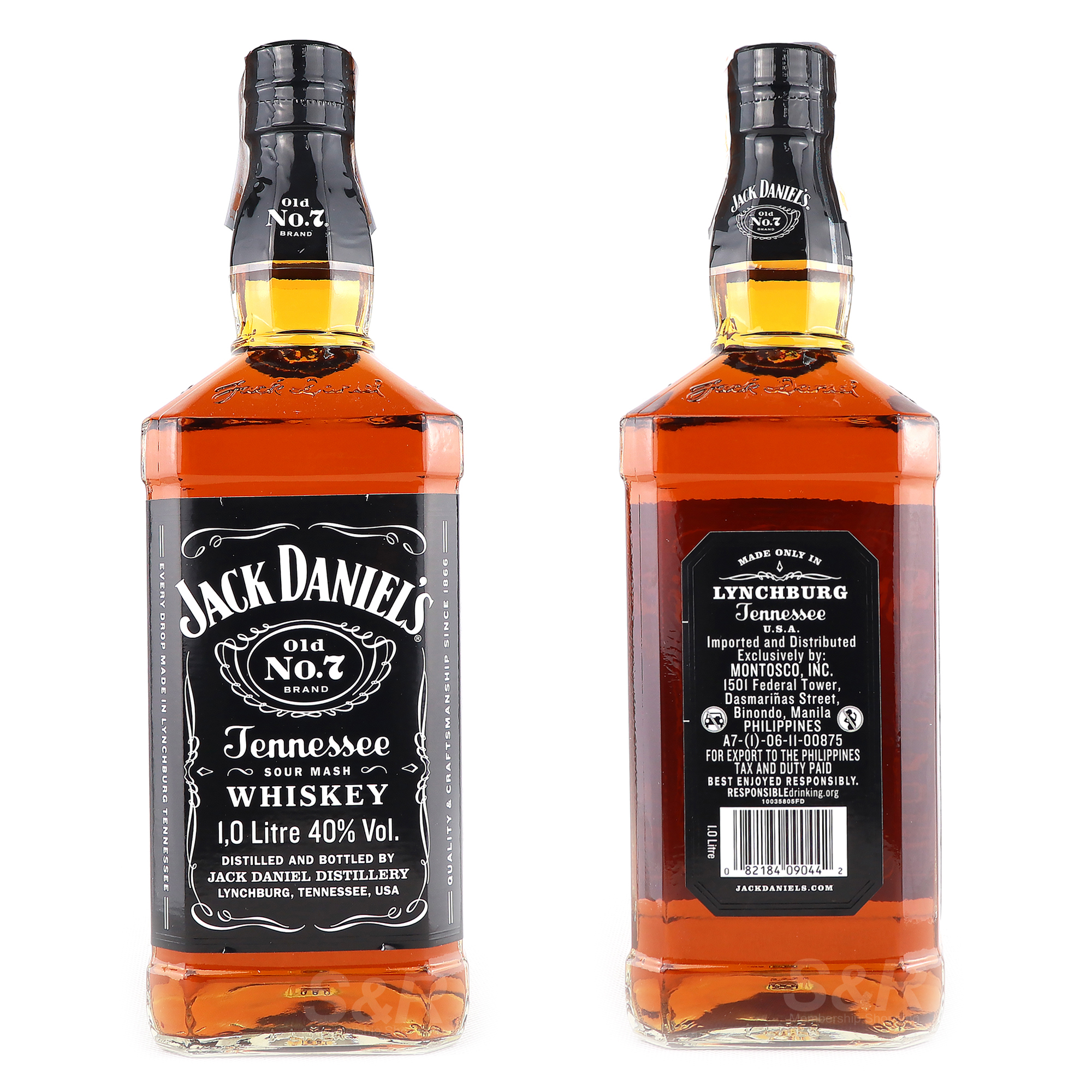 Jack Daniels Old No. 7 Whiskey 1L - Oak and Barrel