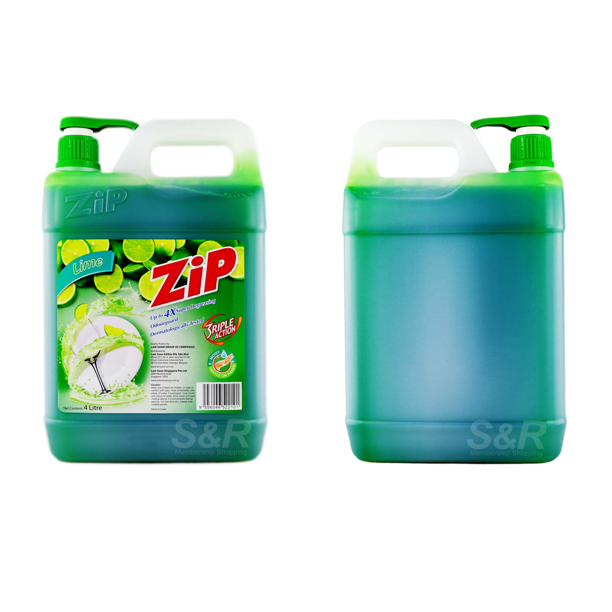 Zip Lime Dishwashing Liquid 4L