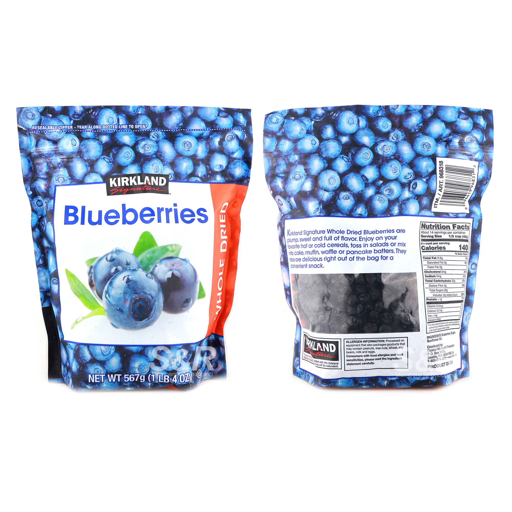 Whole Dried Blueberries