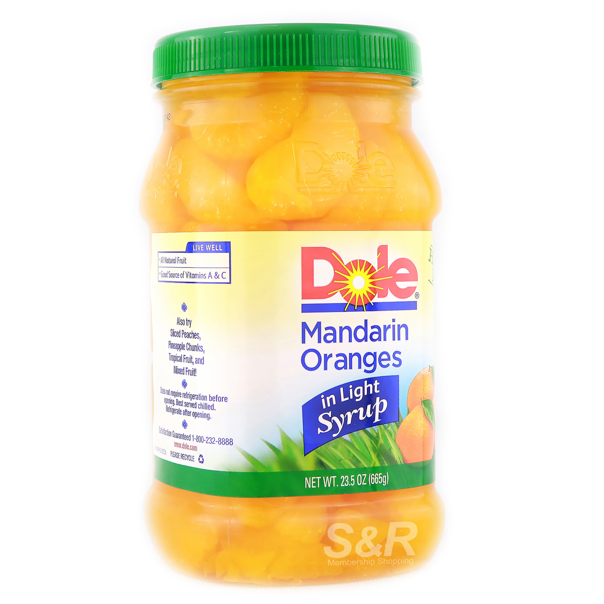 Dole Mandarin Oranges in Light Syrup 655g