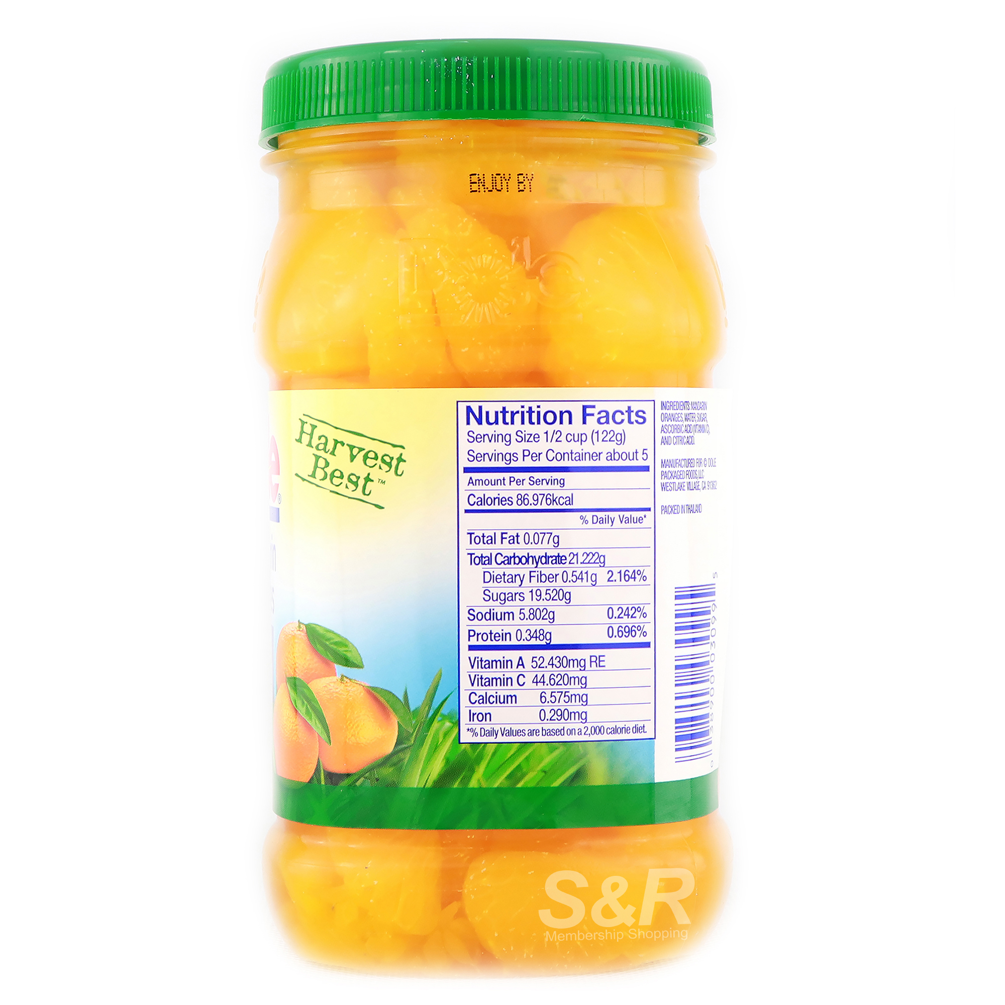 Dole Mandarin Oranges in Light Syrup 655g