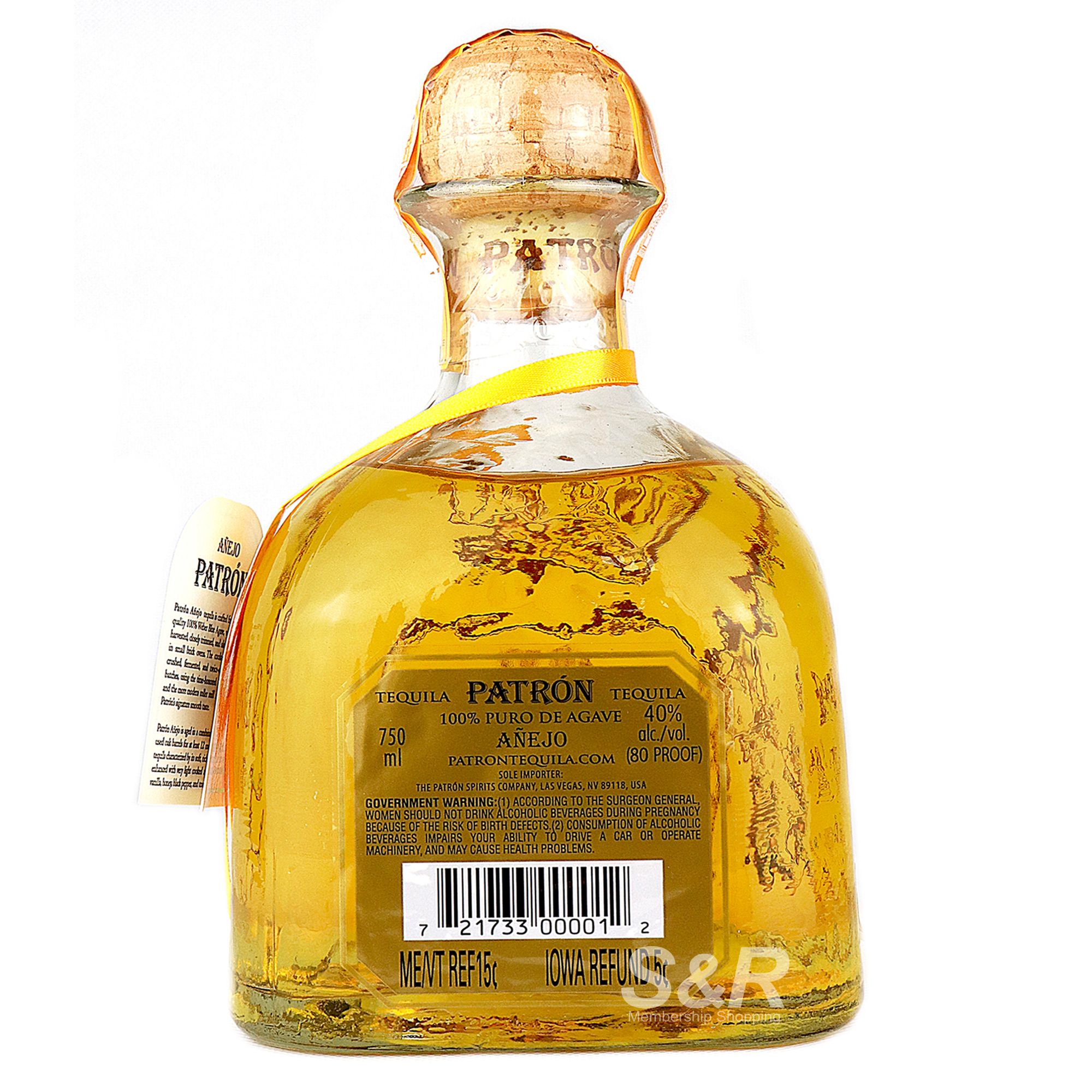 Patron Añejo Tequila 750mL