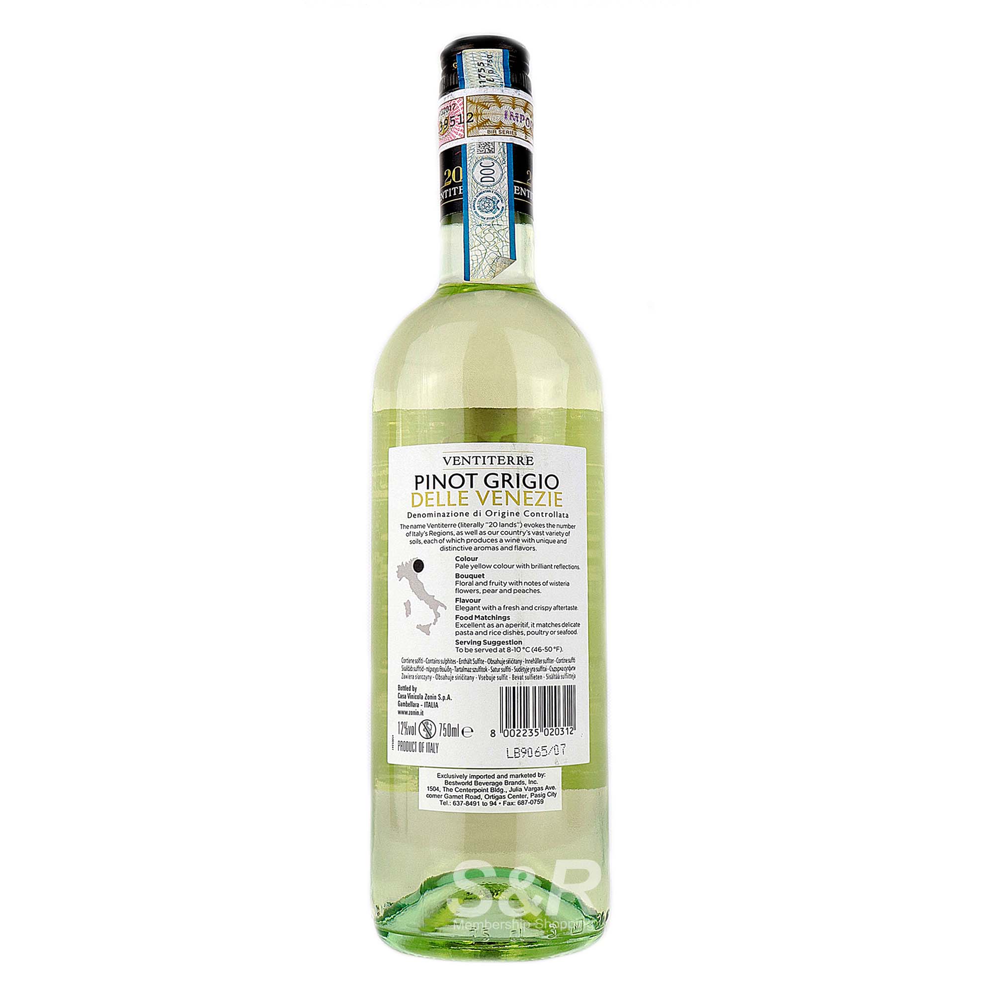 Zonin Ventiterre Pinot Grigio