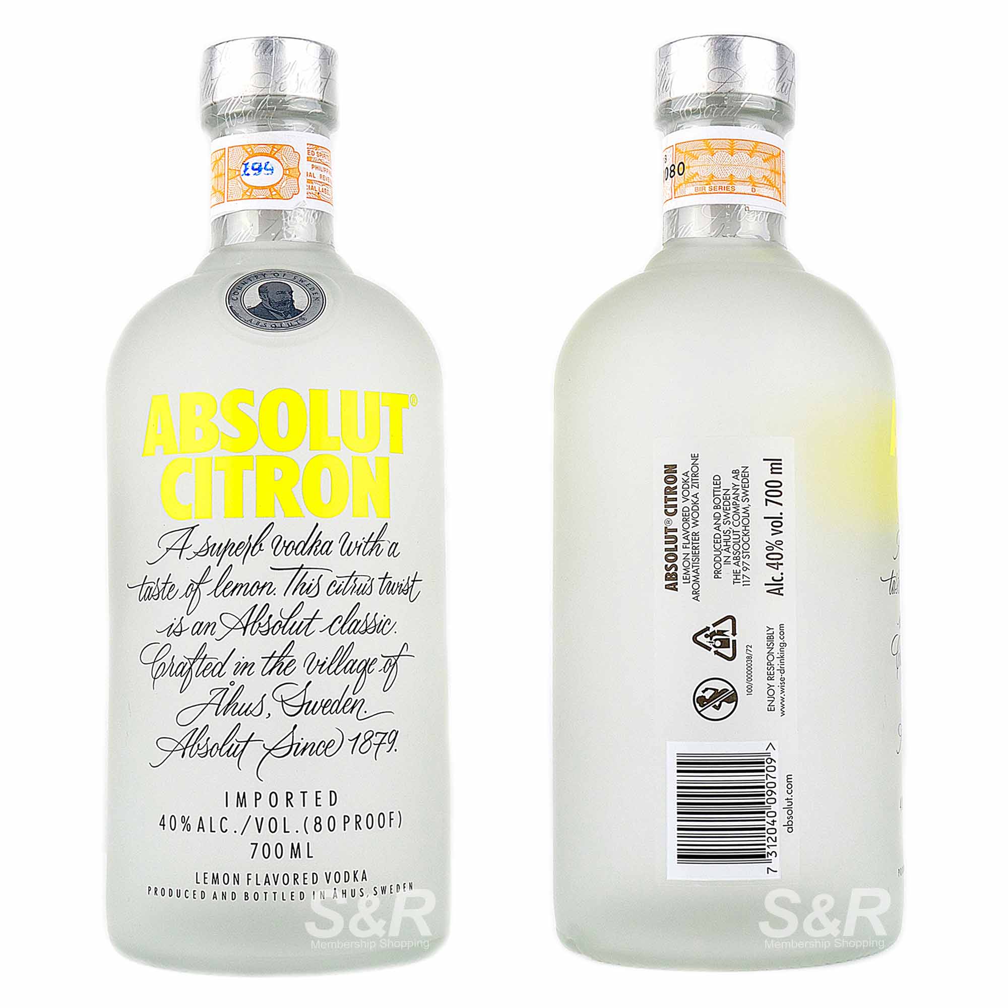 Absolut Citron Lemon