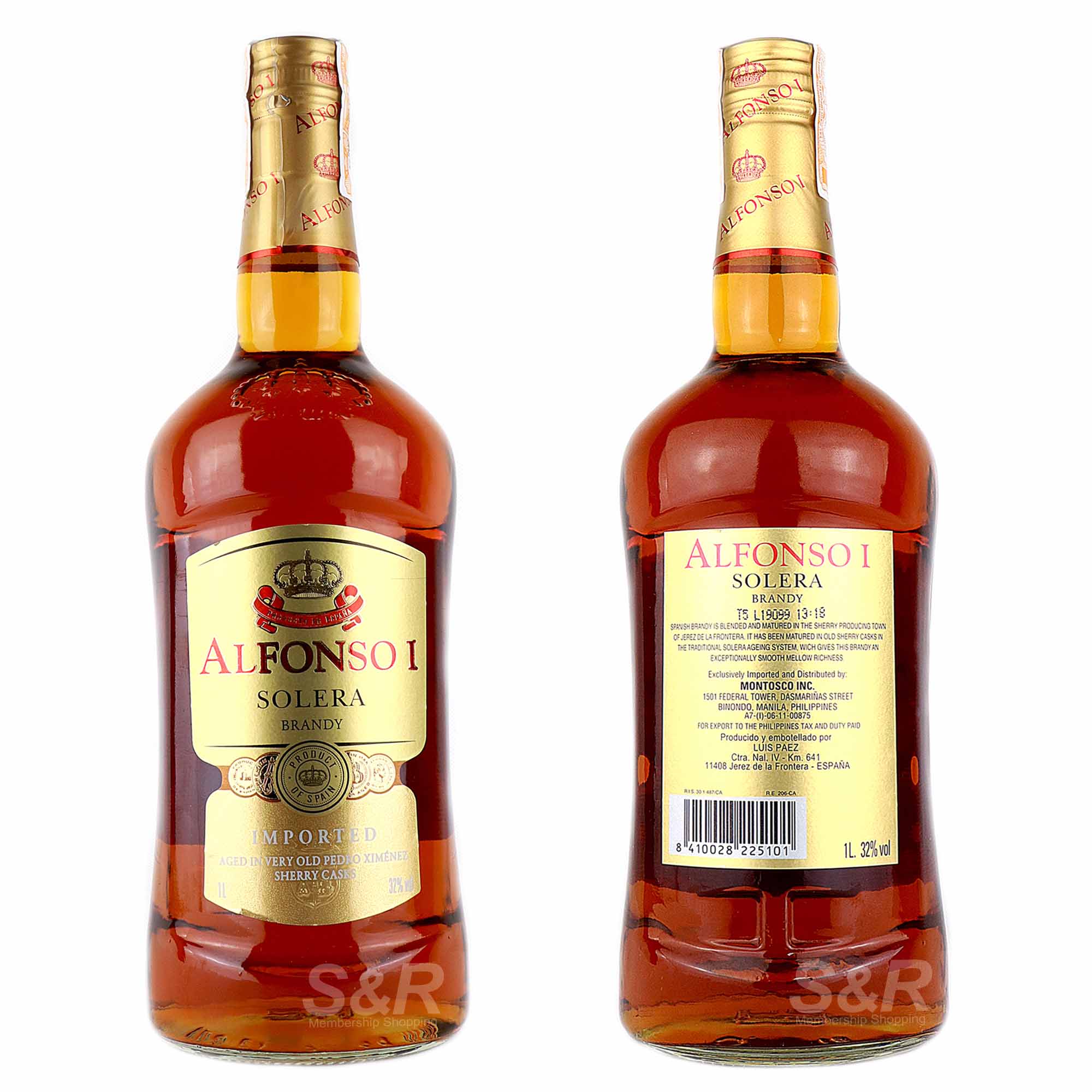 Alfonso 1 Solera Brandy 1L