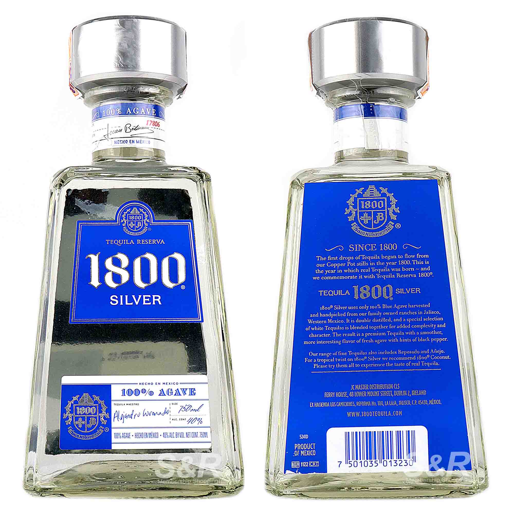 1800 Silver Tequila Reserva 750mL
