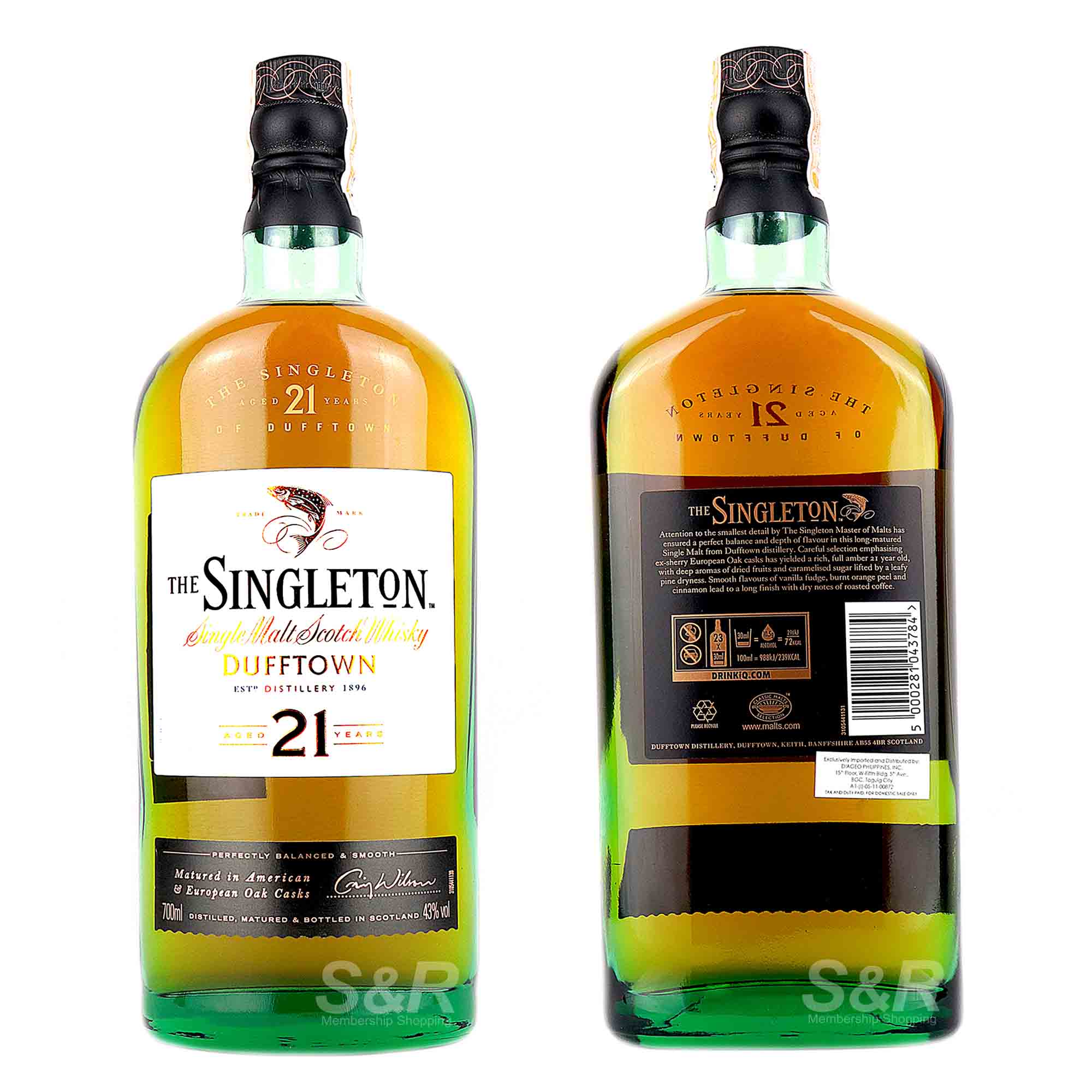 The Singleton Dufftown 21 YO Single Malt Scotch