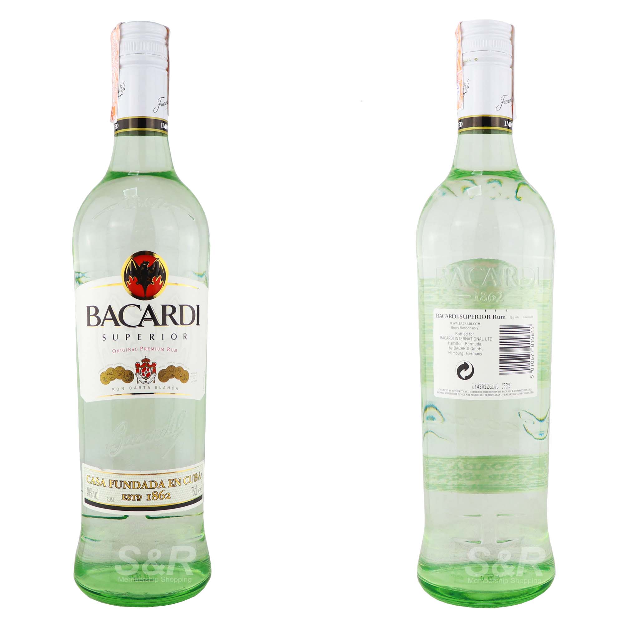 Bacardi White Rum 750mL