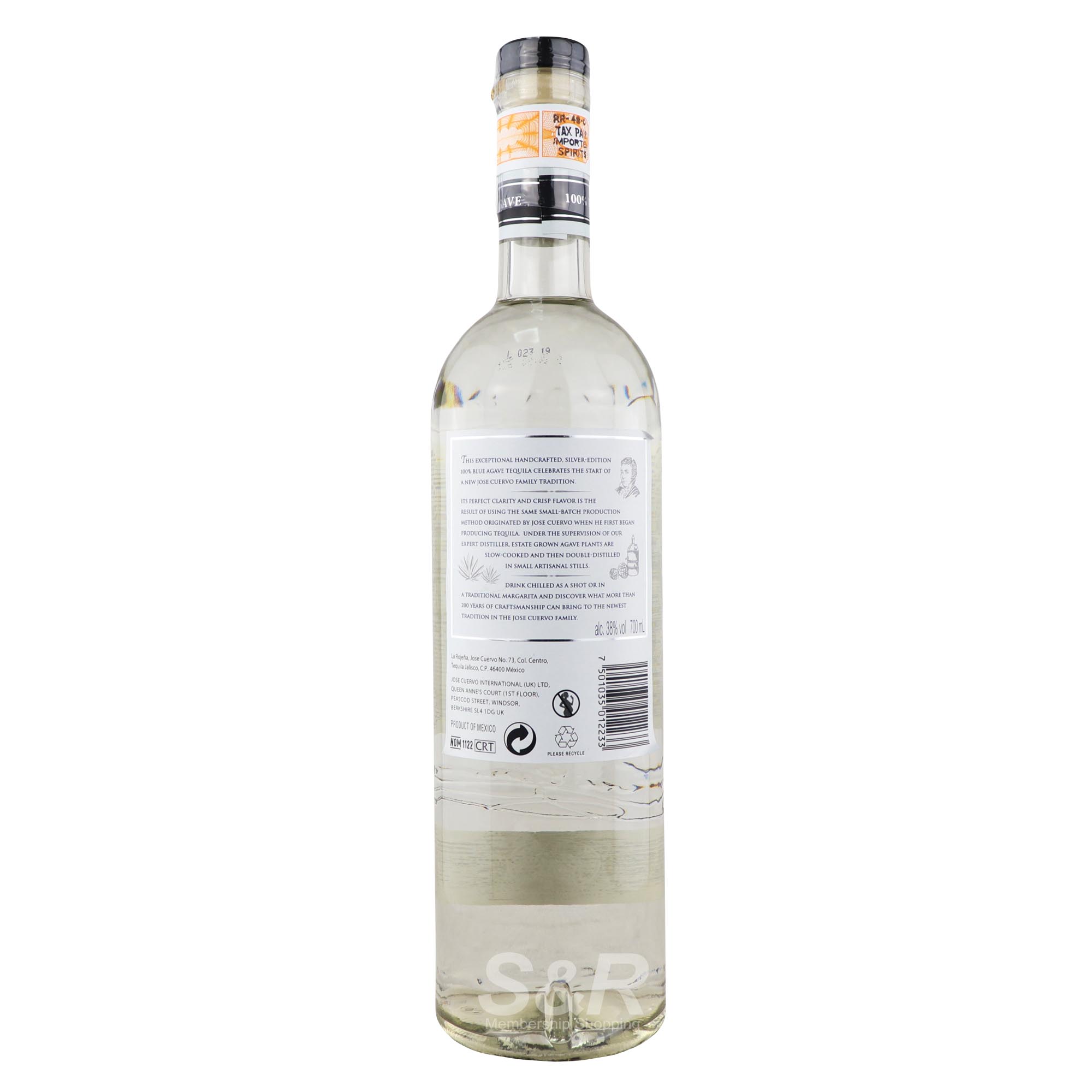 Jose Cuervo Tradicional Silver Tequila 700mL