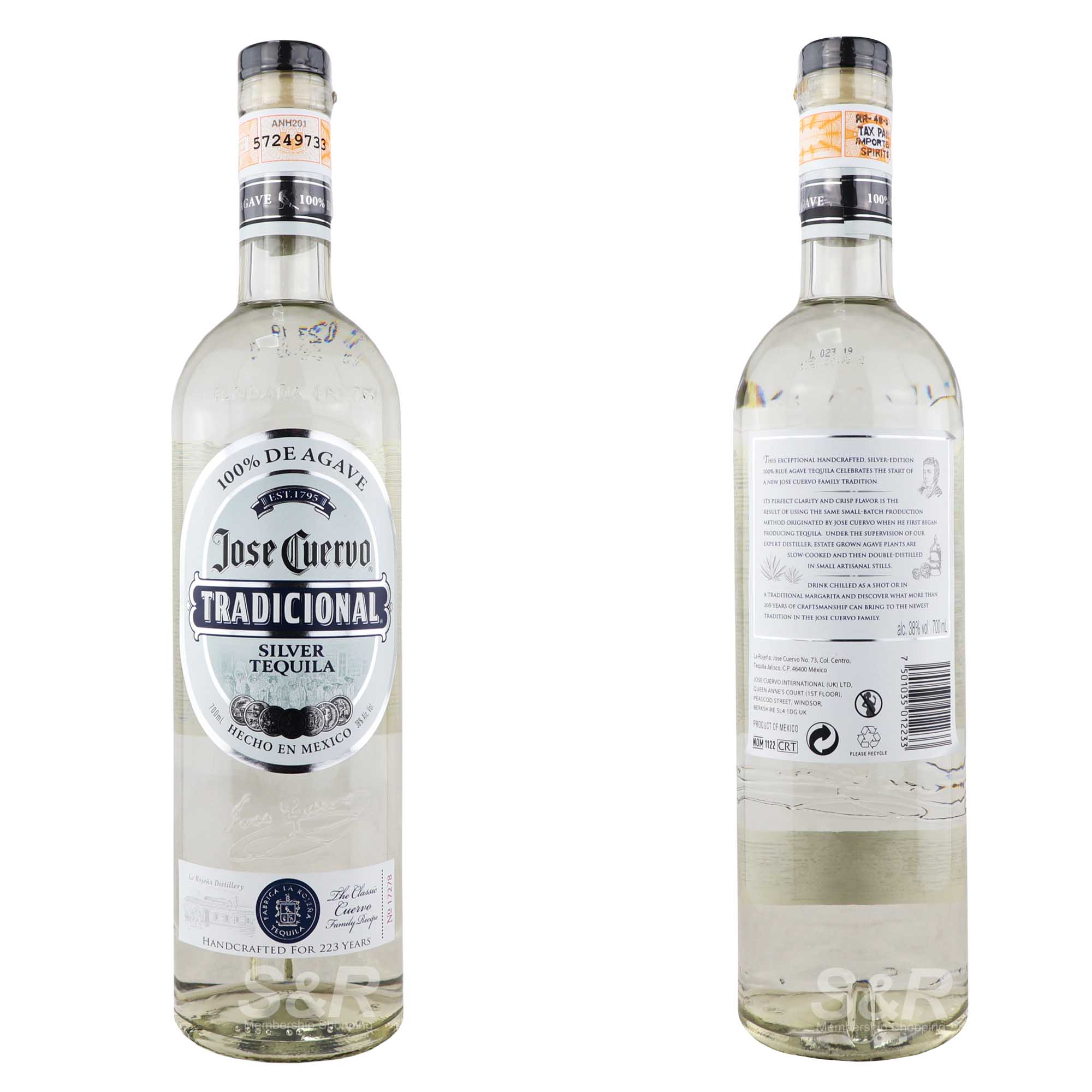 Jose Cuervo Tradicional Silver Tequila 700mL