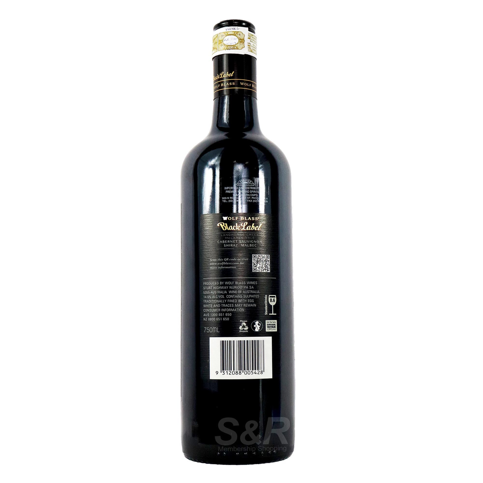 Wolf Blass Black Label 40th Vintage
