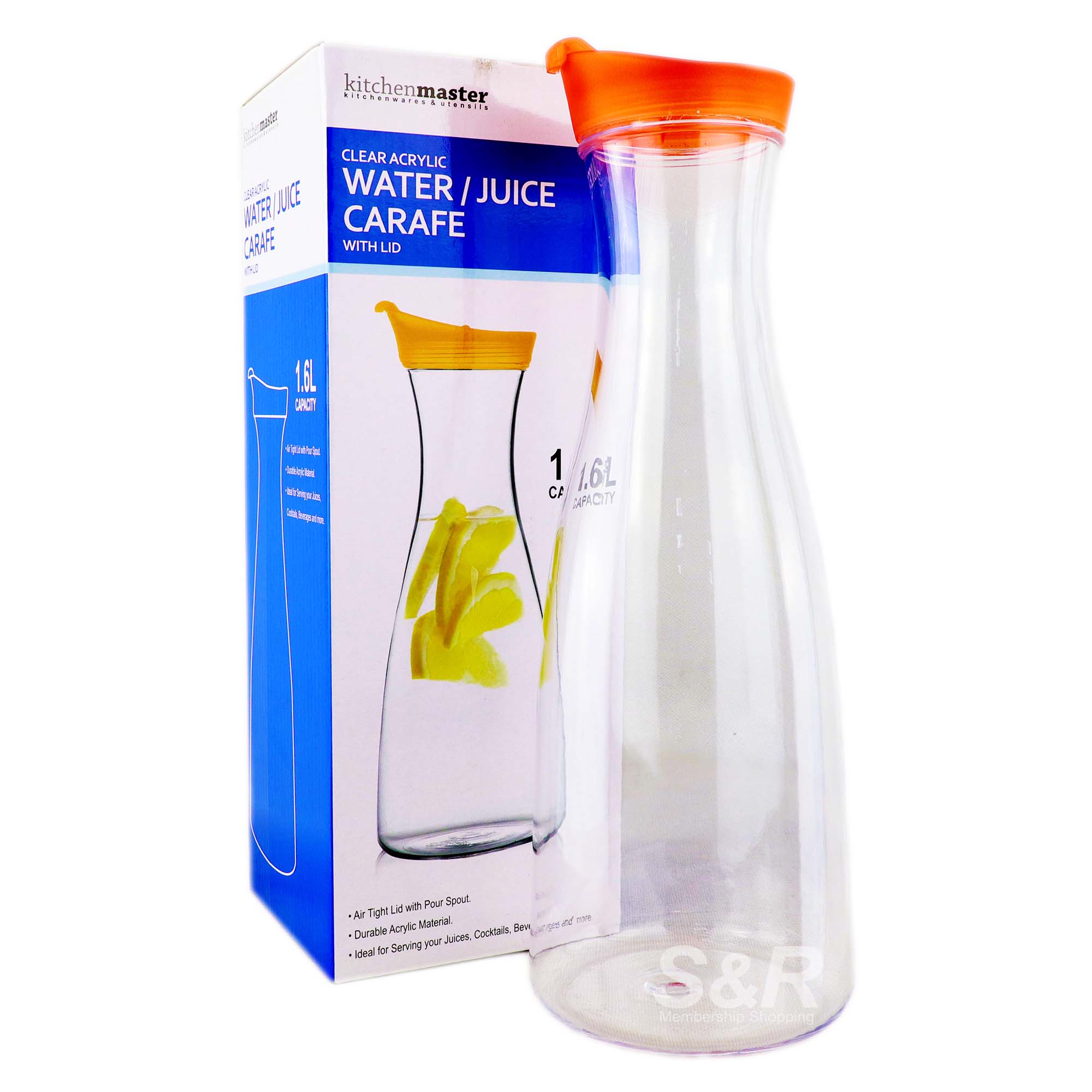 Clear Acrylic Water/Juice Carafe