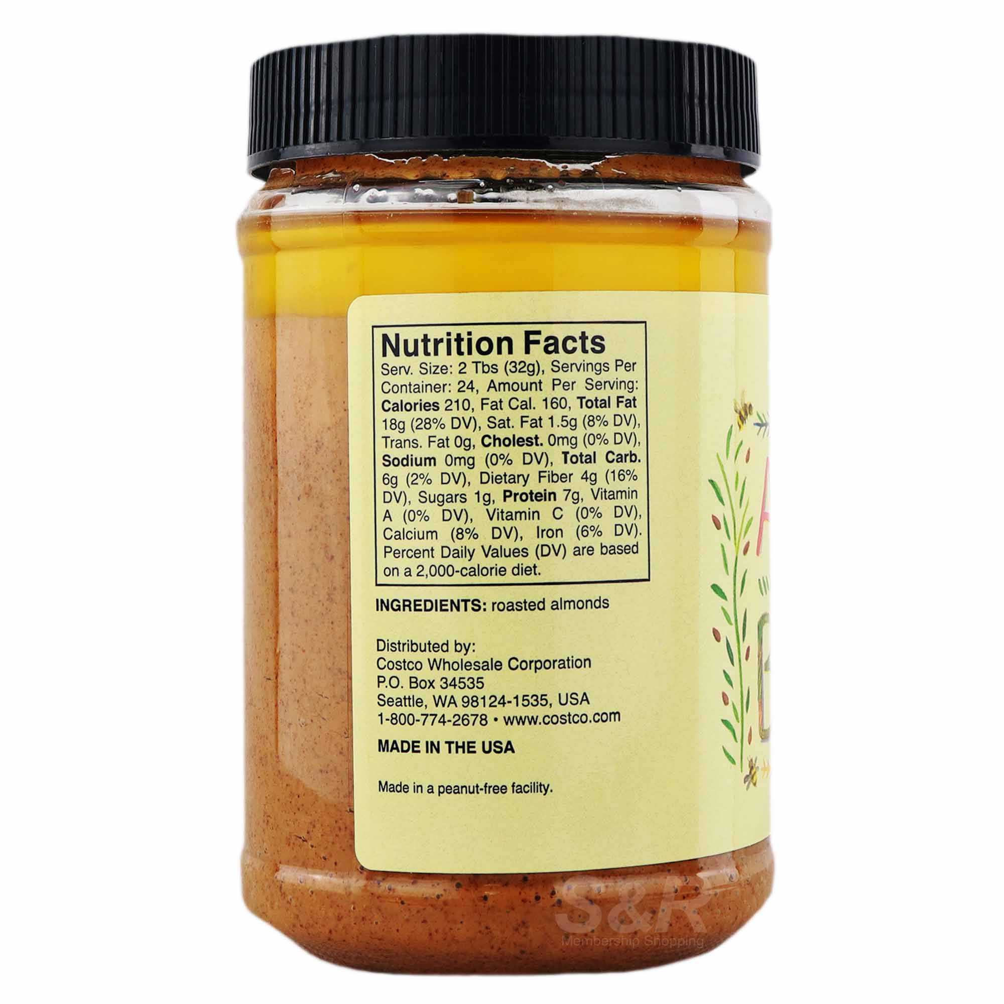 Kirkland Signature Almond Butter Spread 765g