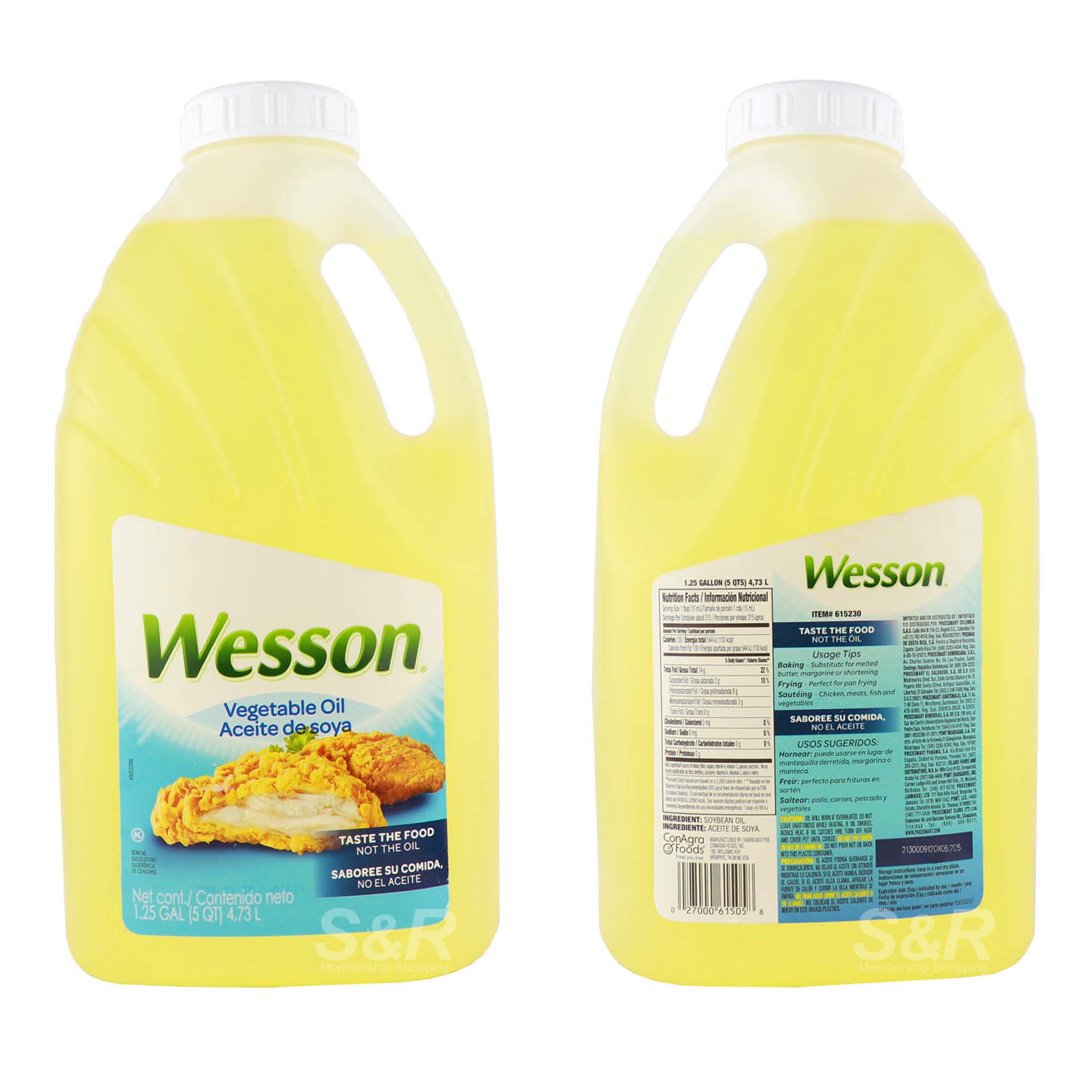 Wesson Vegetable Oil, 40 Fluid Ounce, 9 Per Case, image size:2000x2000