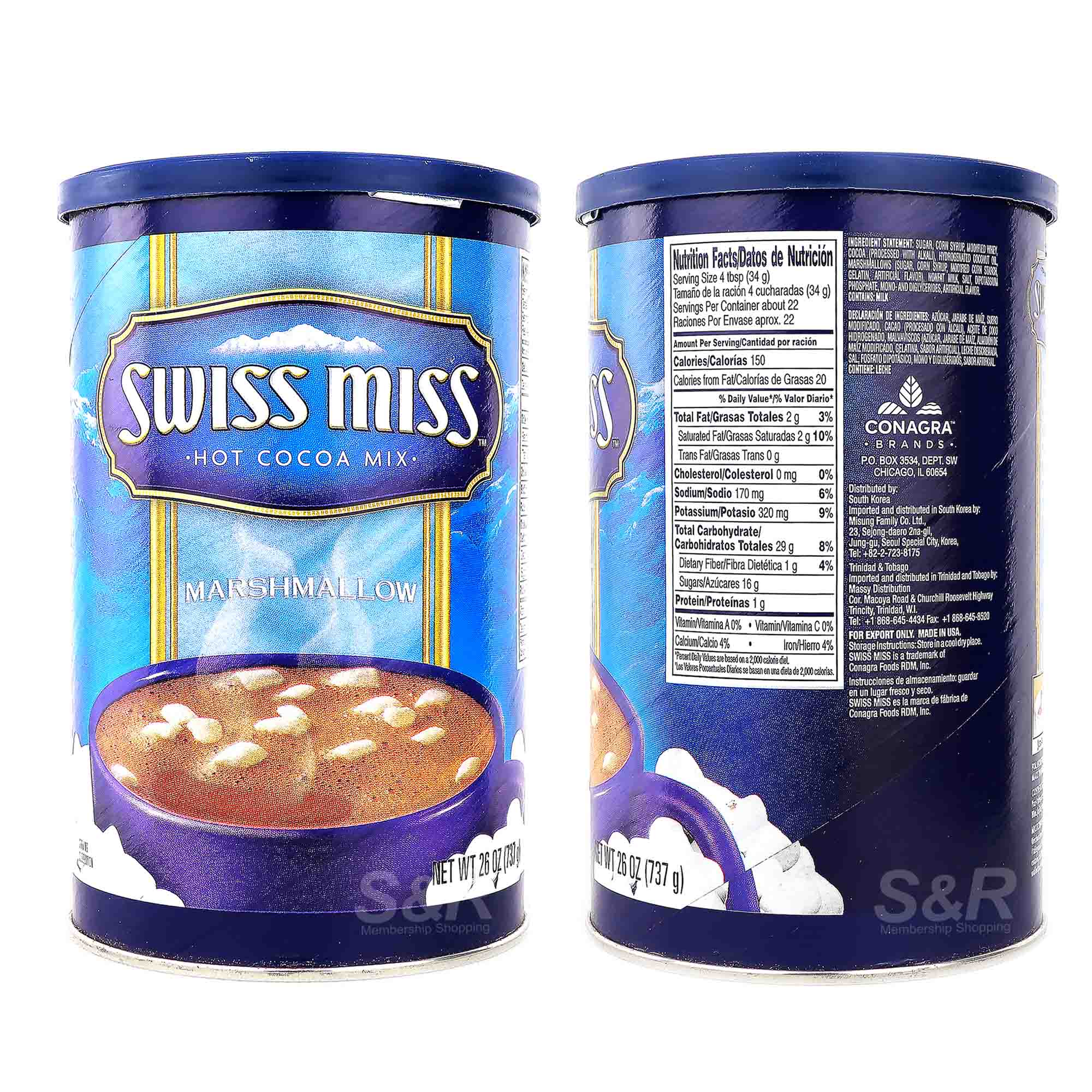 Swiss Miss Hot Cocoa Mix Marshmallow 737g