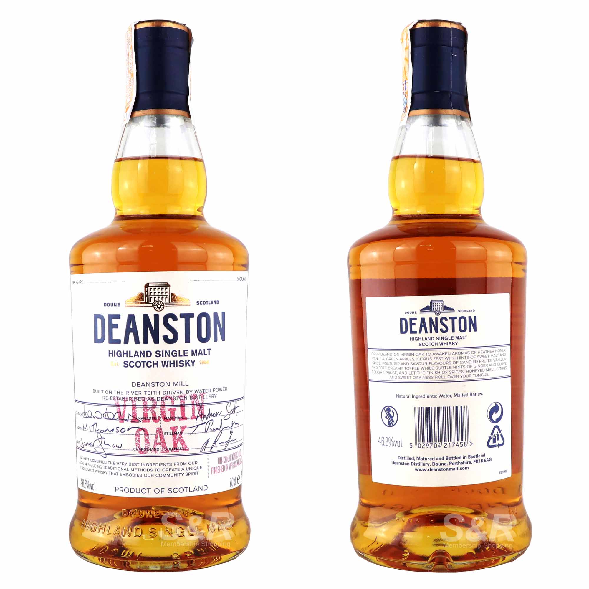 Deanston Highland Virgin Oak Single Malt Whisky 700mL