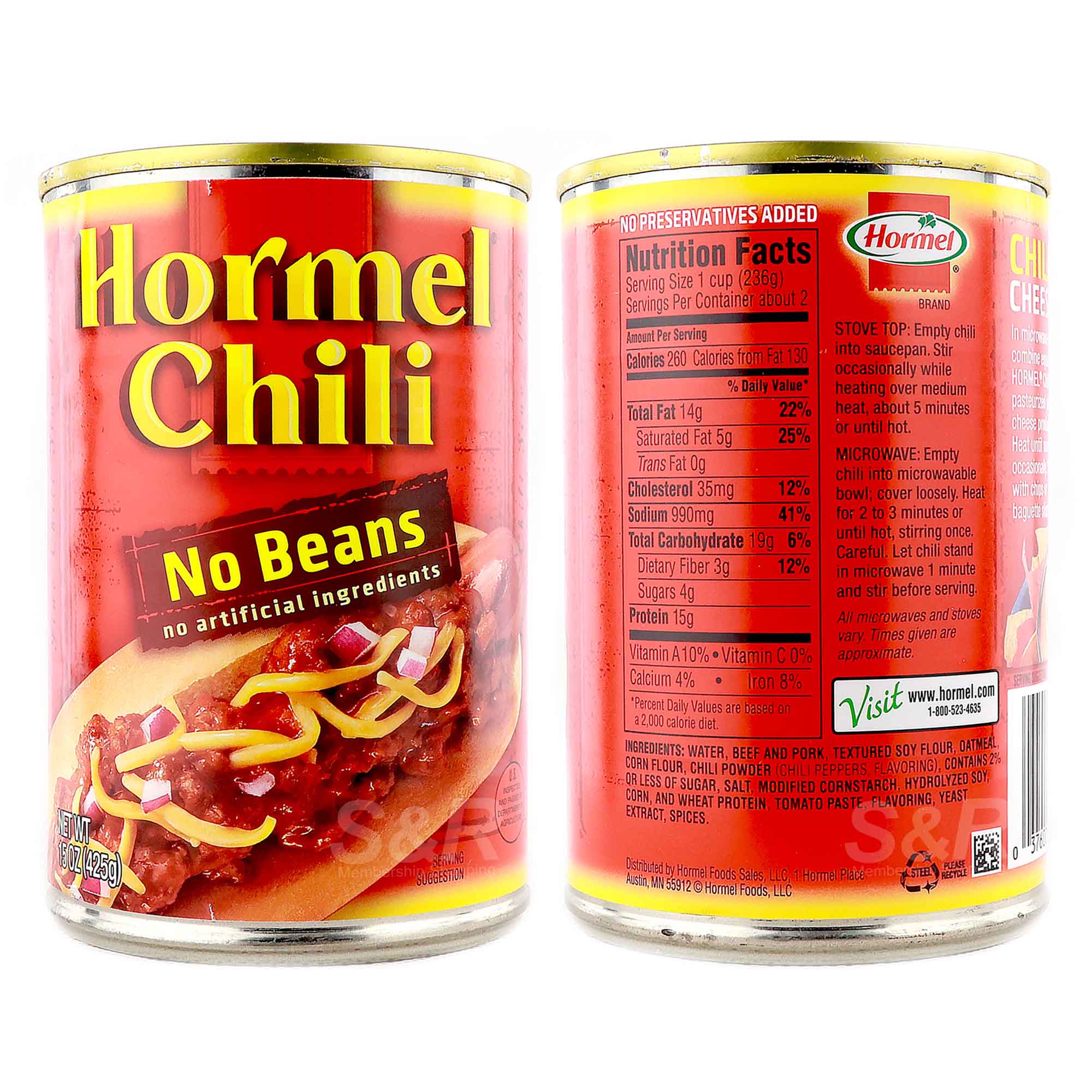 Hormel Chili Canned Meat