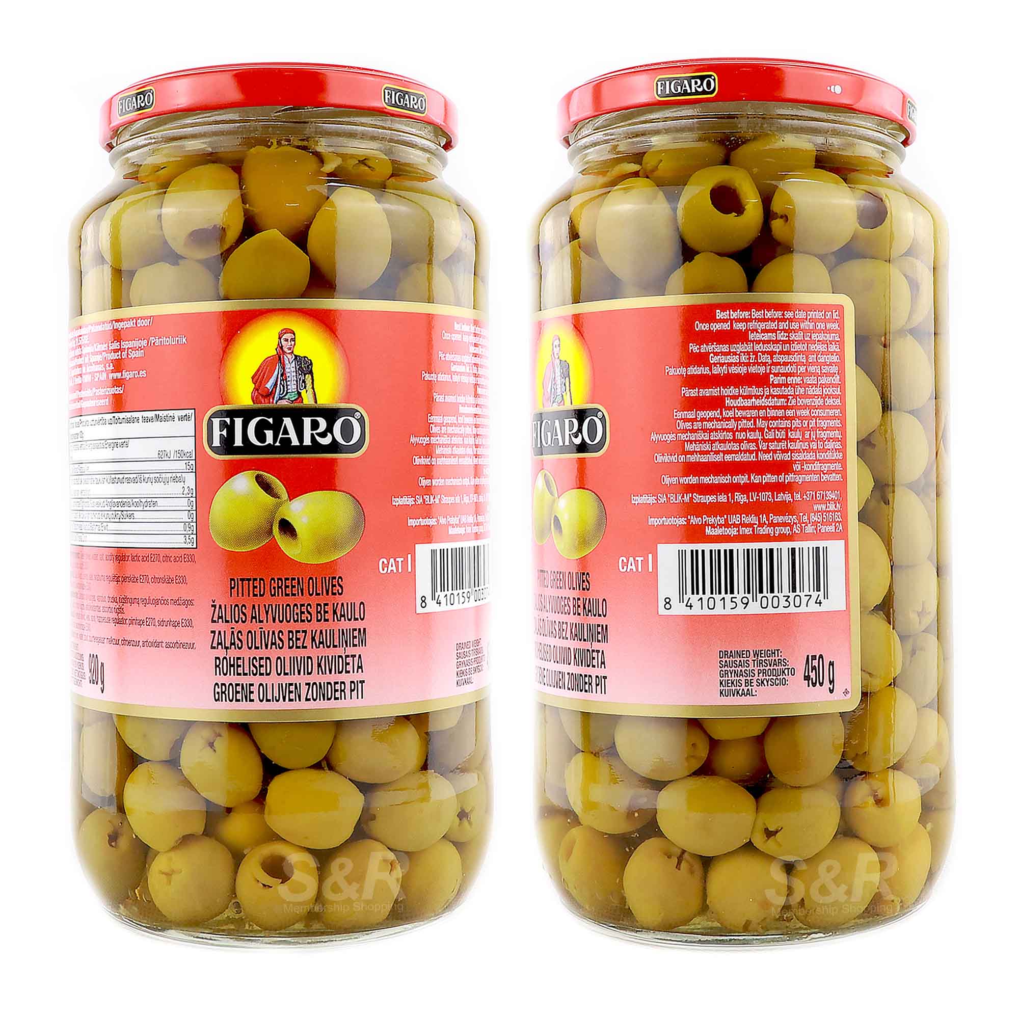 Figaro Pitted Green Olives