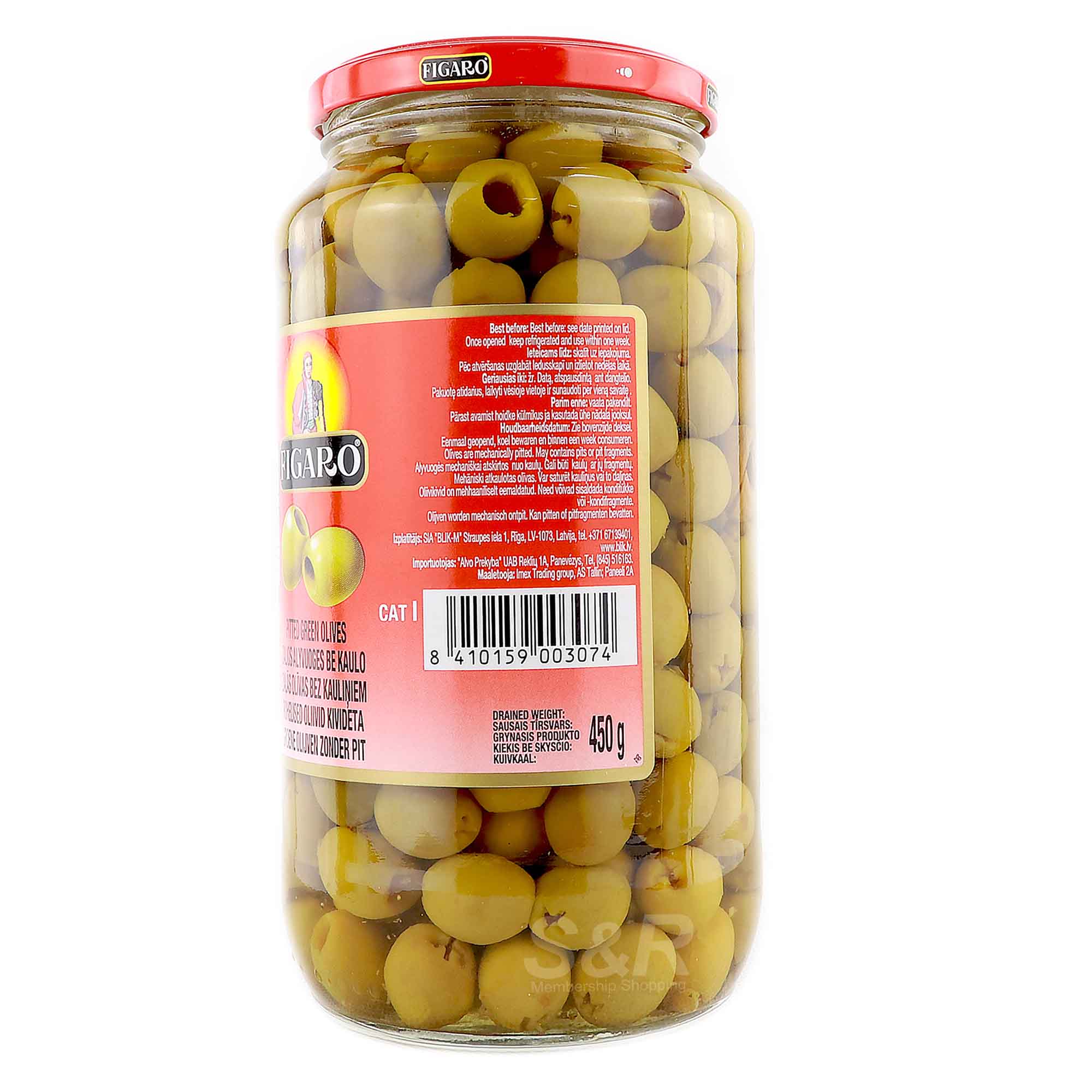 Figaro Pitted Green Olives