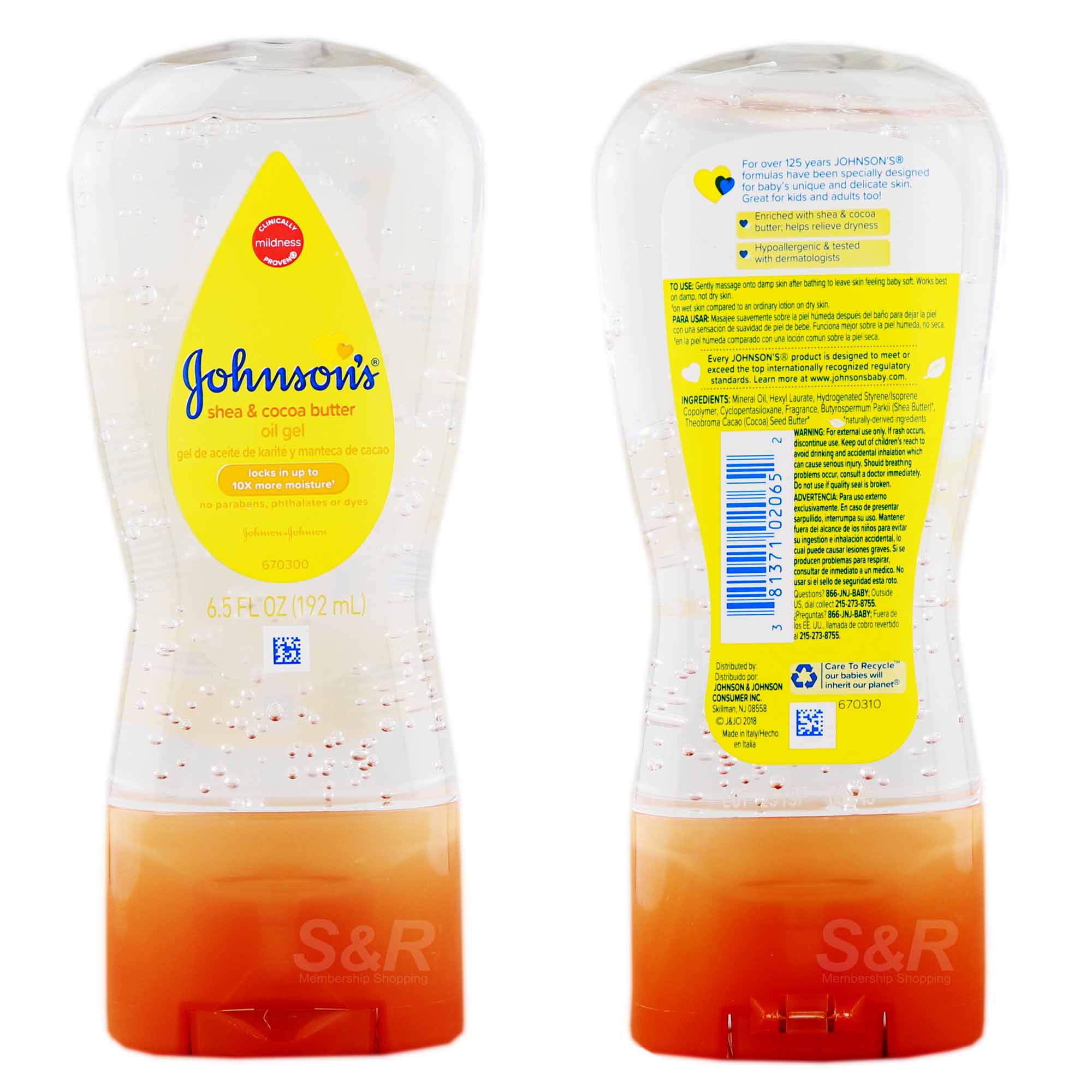 Johnson & Johnson Shea and Cocoa Butter