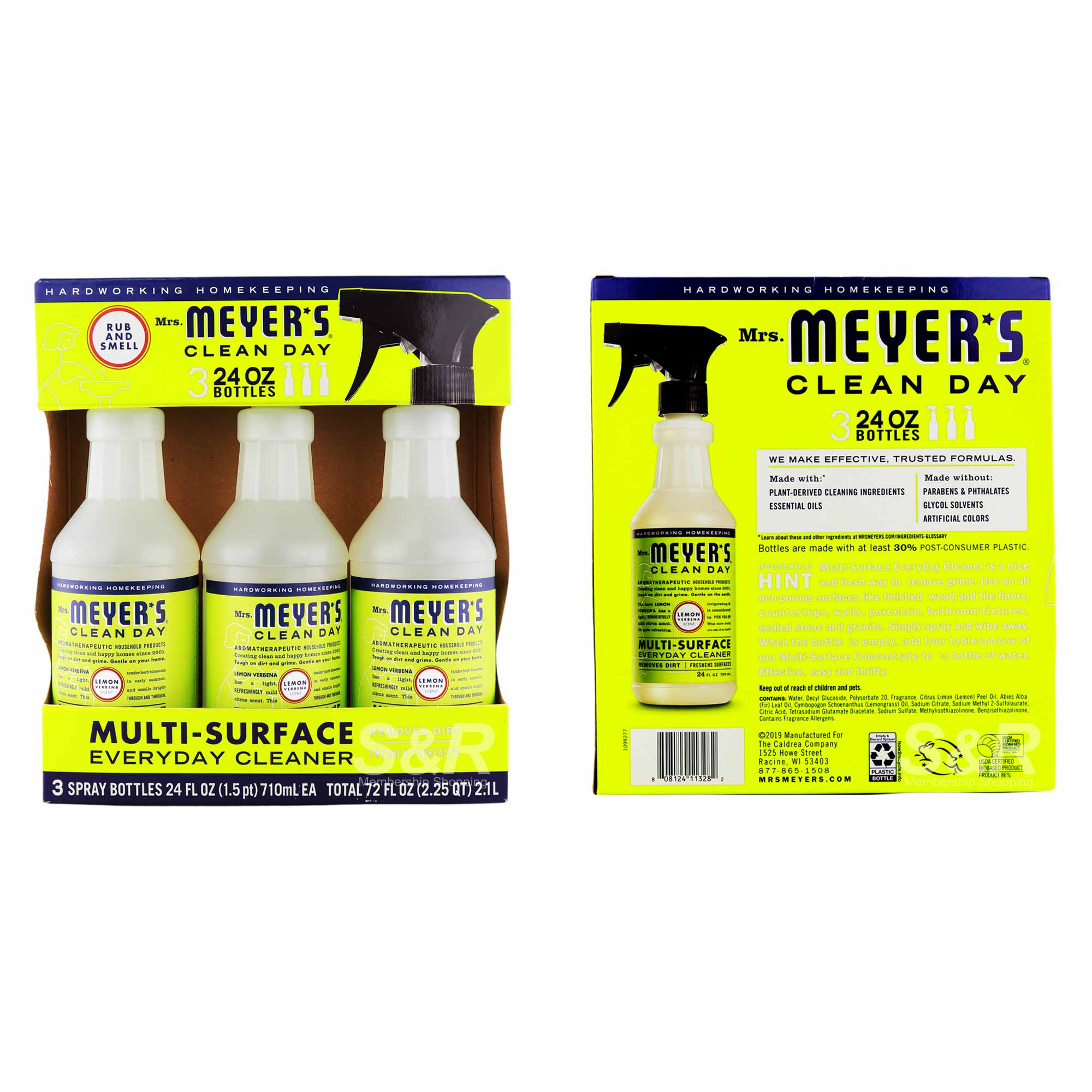 Mrs. Meyer's Clean Day MultiSurface Everyday Cleaner 3 bottles