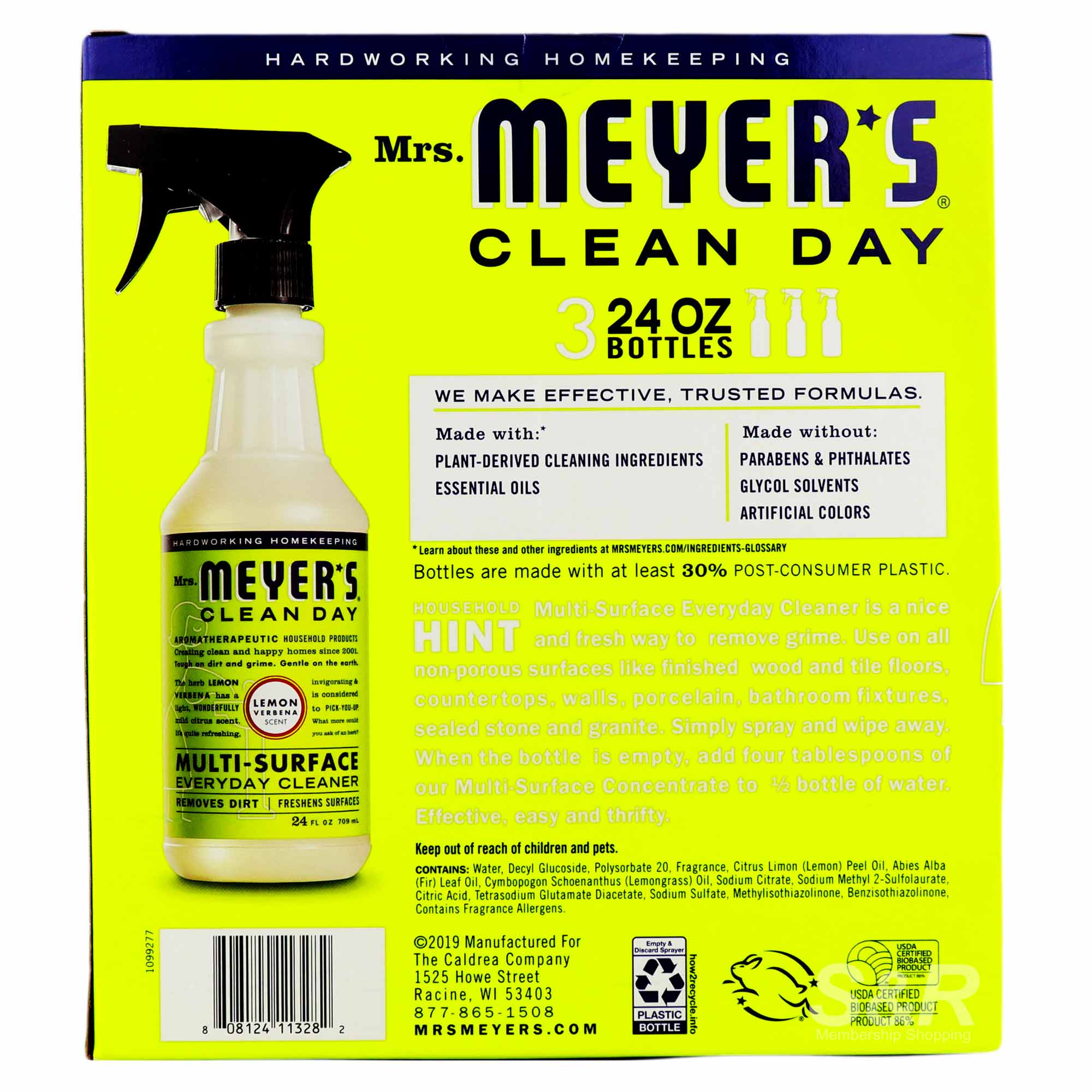 Mrs. Meyer's Clean Day MultiSurface Everyday Cleaner 3 bottles