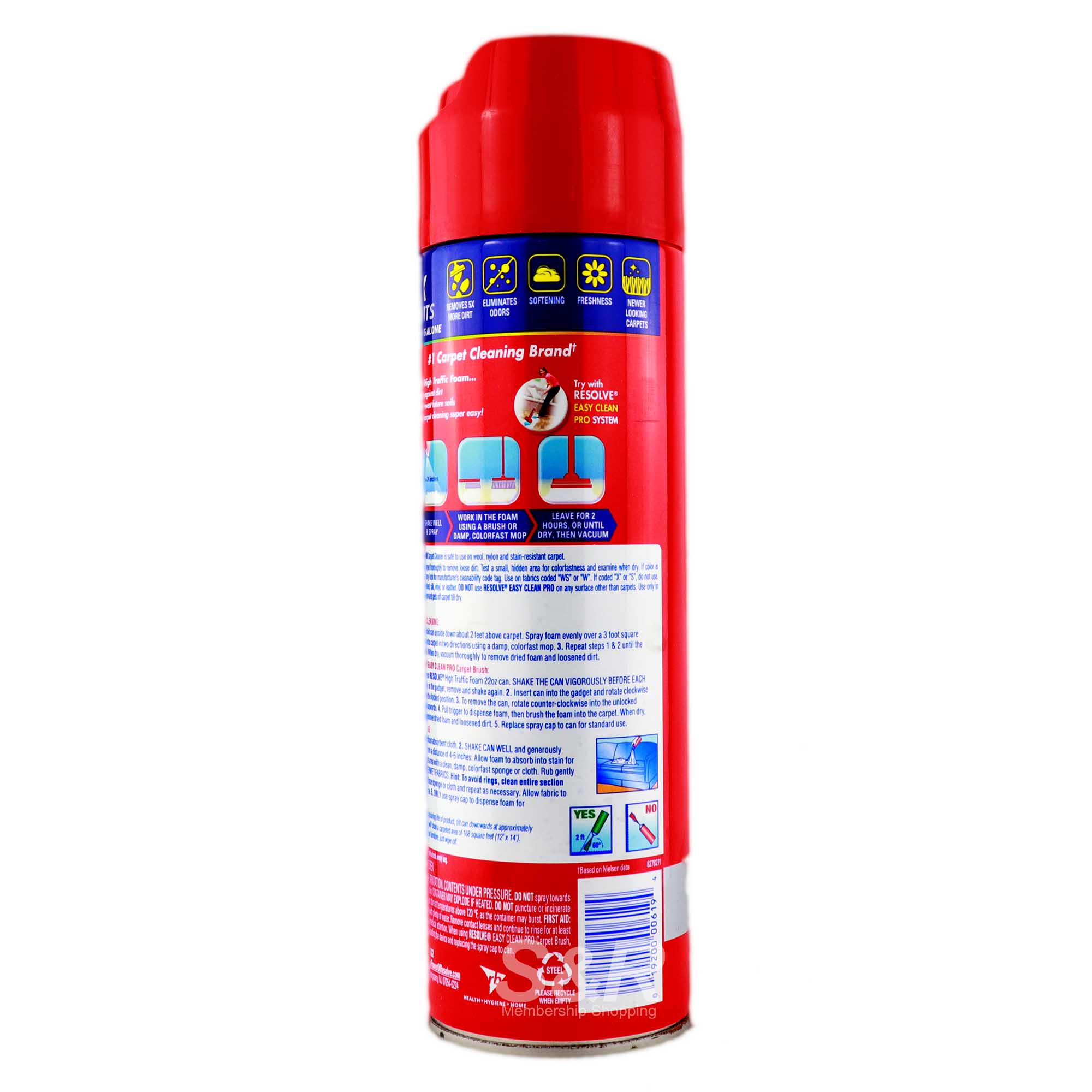 Resolve High Traffic Foam Carpet Cleaner 623g