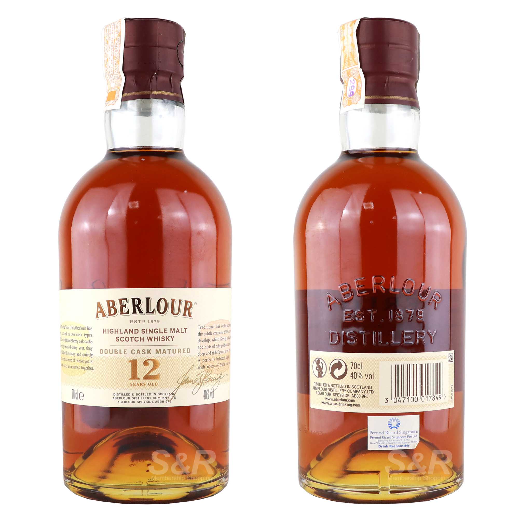 Aberlour Single Malt Scotch Whisky 12 YO 700mL