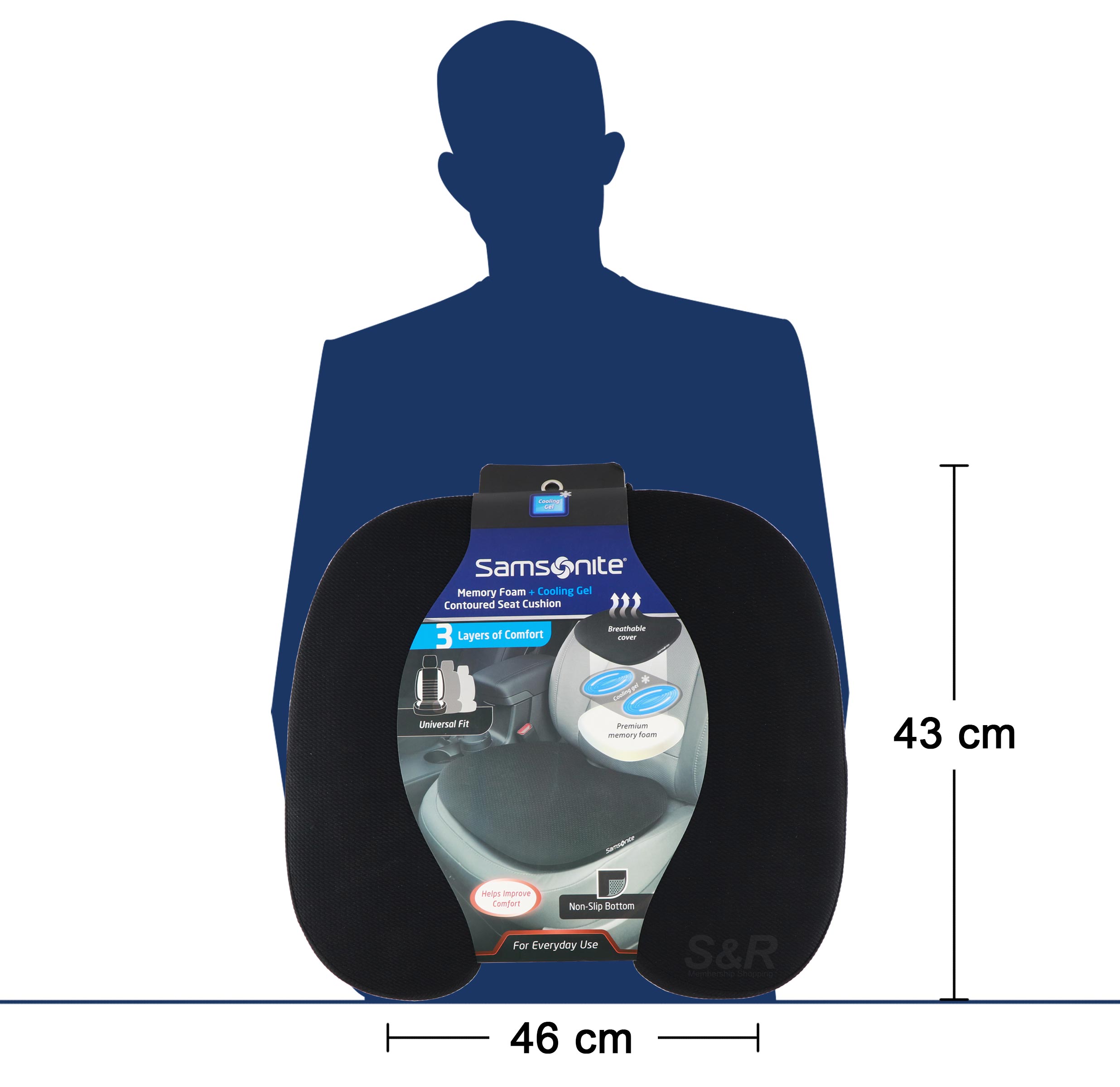 Samsonite Memory Foam + Cooling Gel