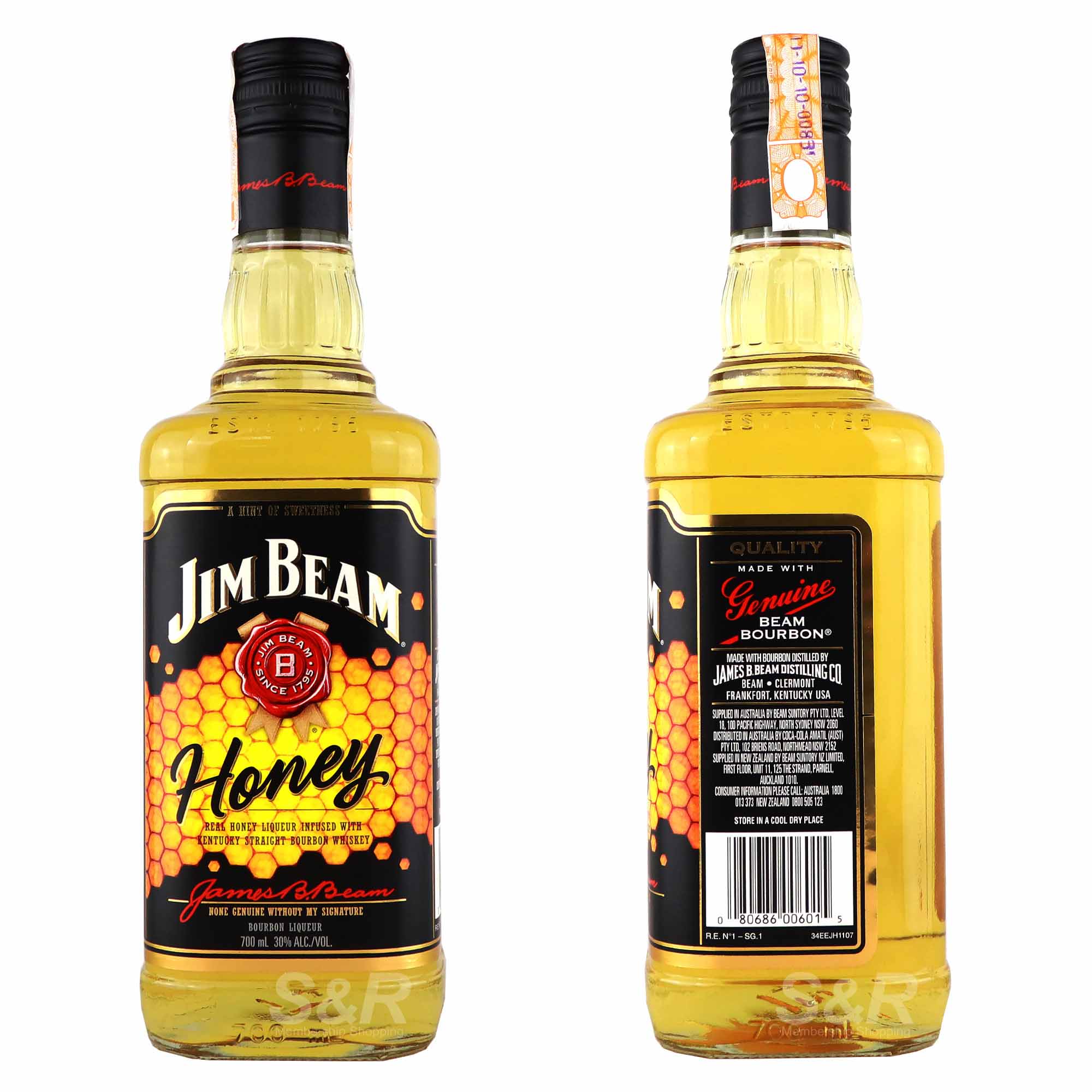 Jim Beam Honey Bourbon Liqueur 700mL