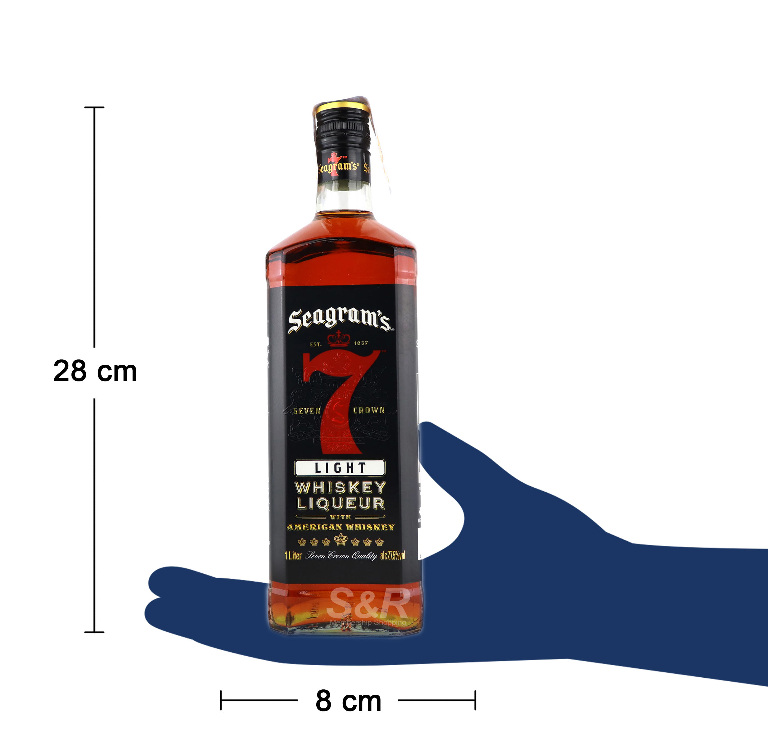 Seagram's 7 Crown Light Whiskey Liqueur 1L