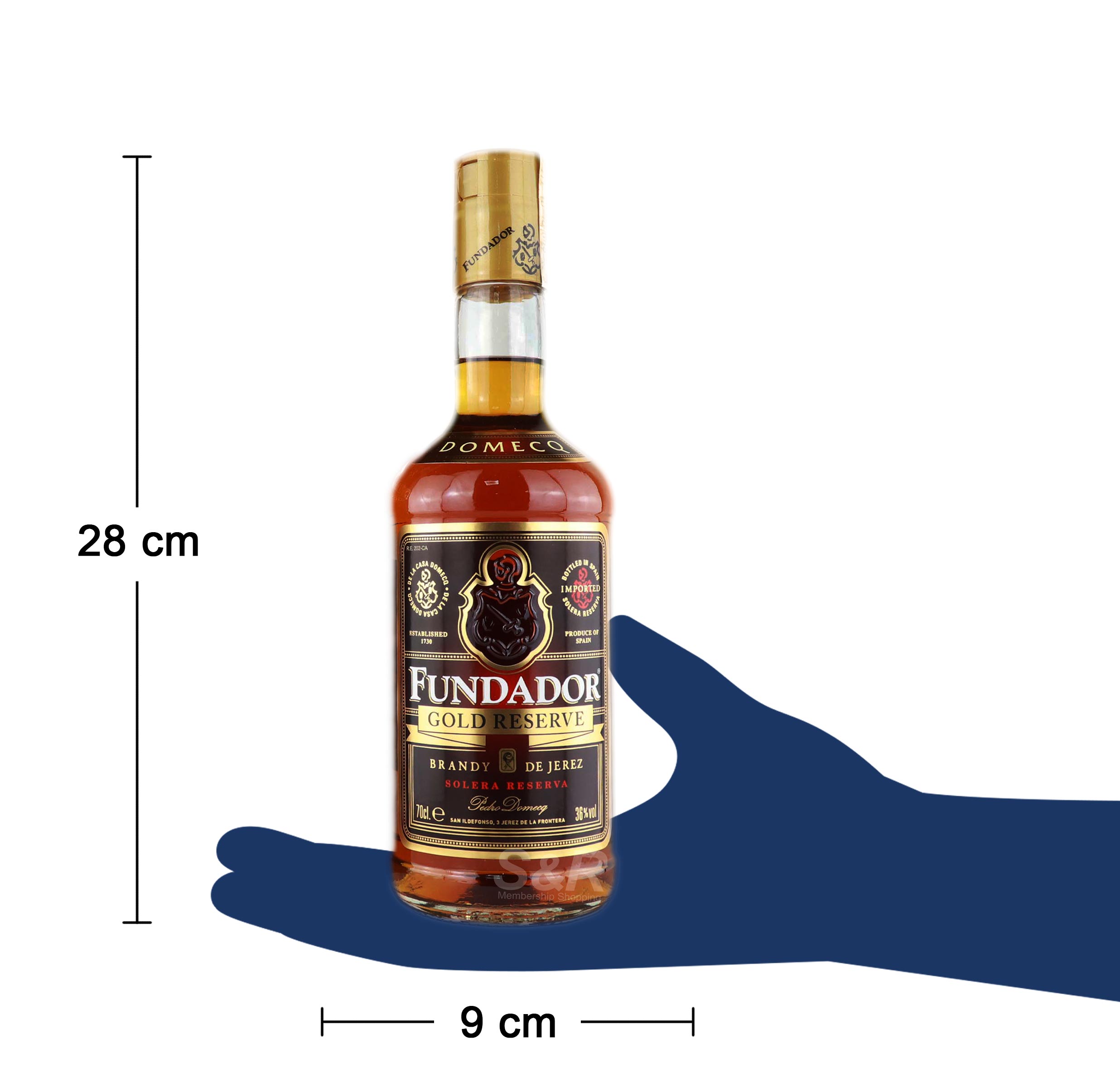 Fundador Gold Reserve Brandy Solera 700mL